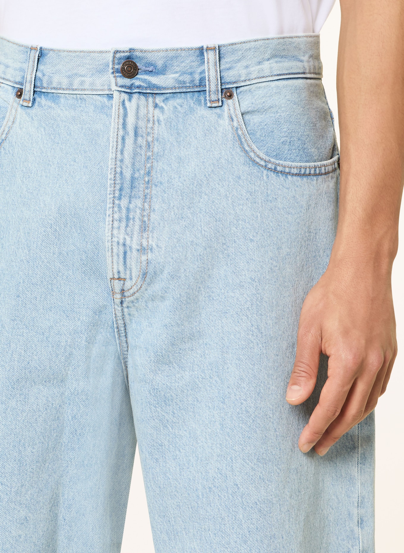 Calvin Klein Jeans Short en jean coupe ample: BLEU CLAIR