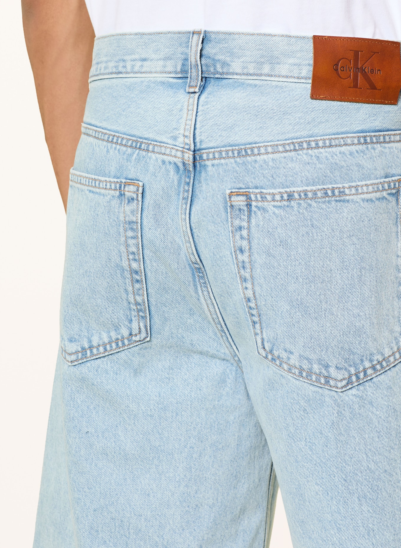 Calvin Klein Jeans Short en jean coupe ample: BLEU CLAIR