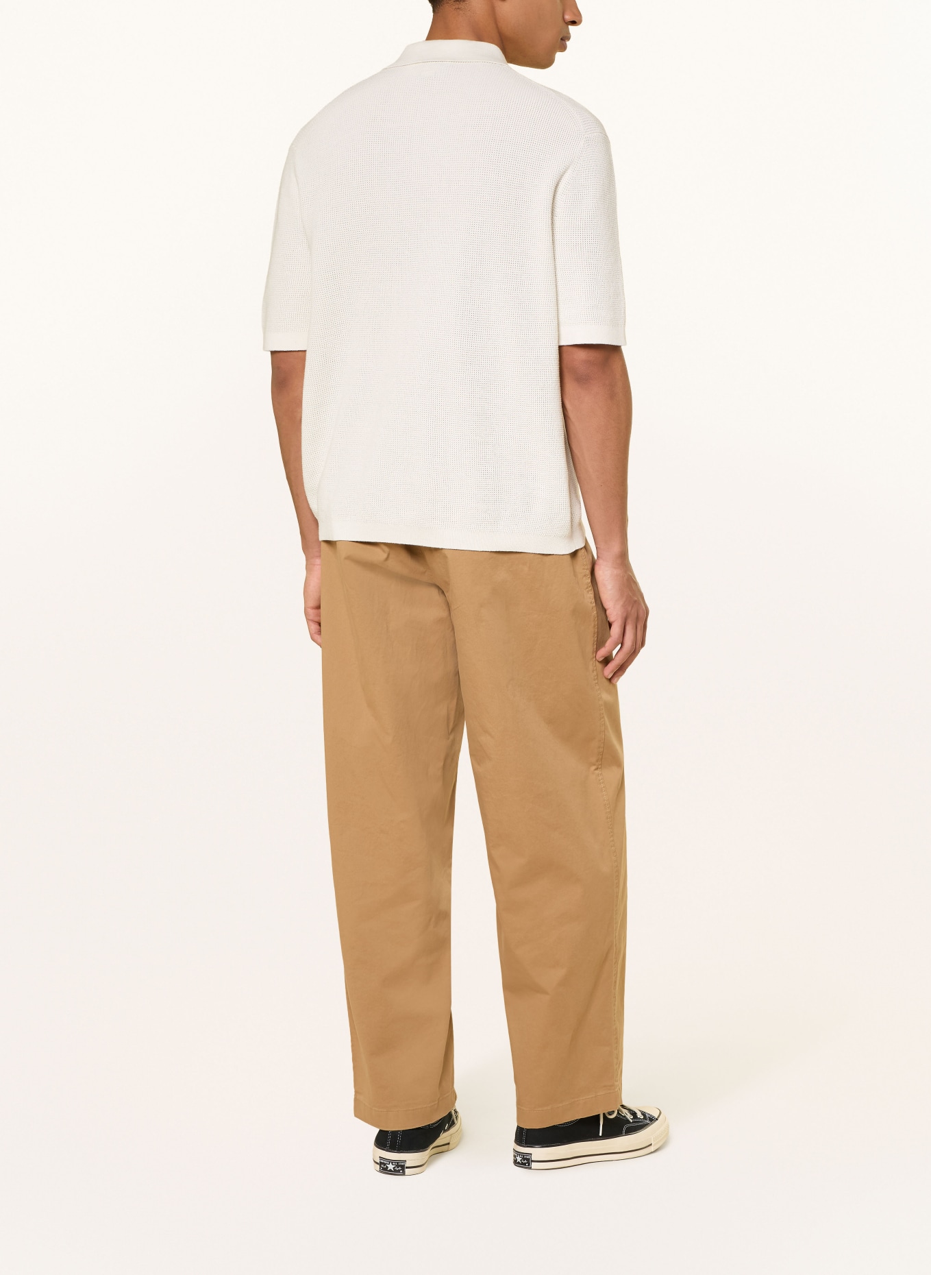 Calvin Klein Jeans Strick-Poloshirt: CREME