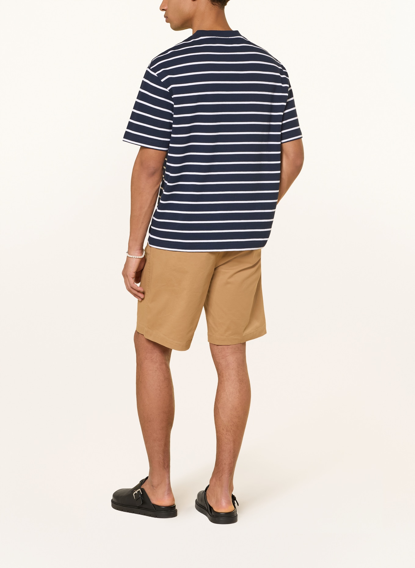 Calvin Klein Jeans tričko: TMAVĚ MODRÁ / ŠEDÁ / BÍLÁ