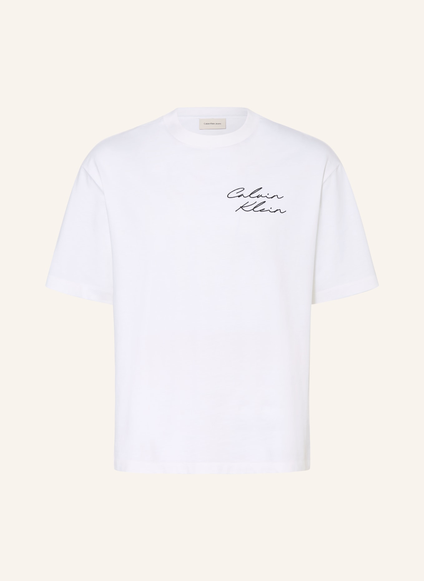 Calvin Klein Jeans T-Shirt: WEISS / SCHWARZ