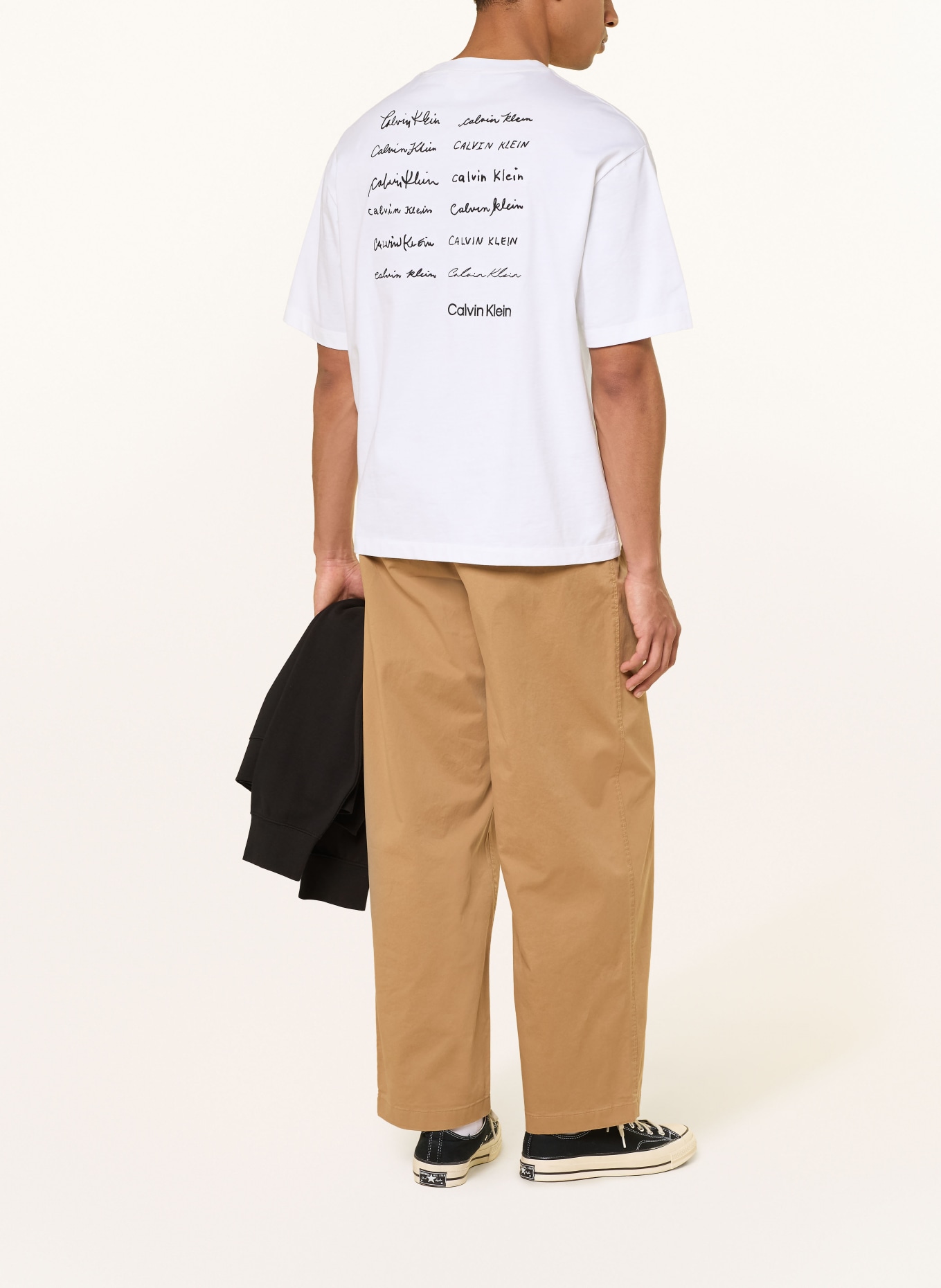 Calvin Klein Jeans T-Shirt: WEISS / SCHWARZ