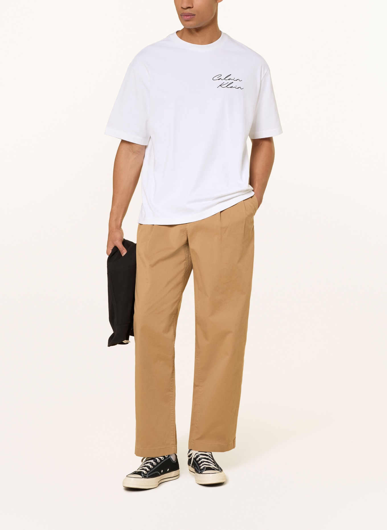 Calvin Klein Jeans T-Shirt: WEISS / SCHWARZ