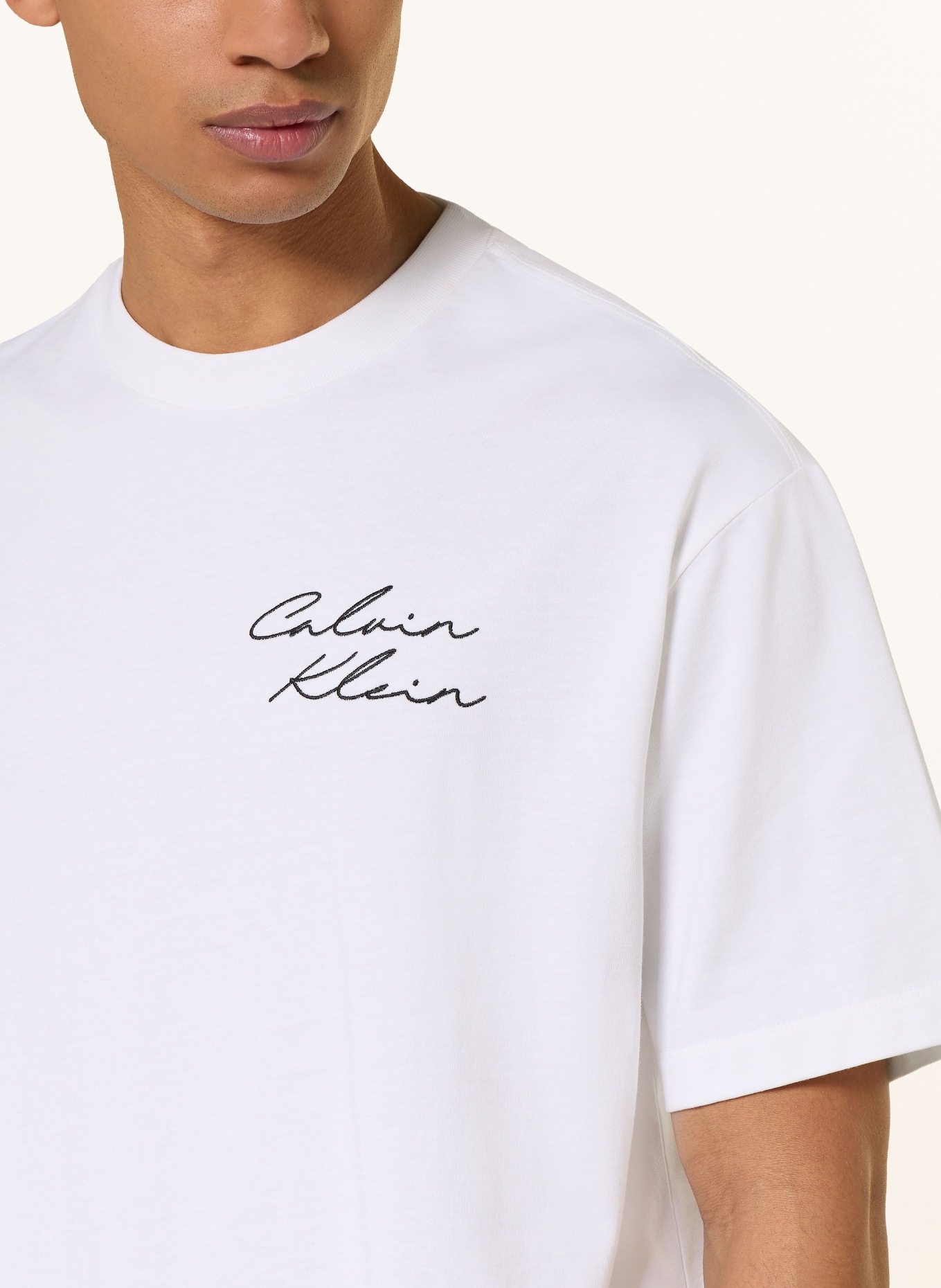 Calvin Klein Jeans T-Shirt: WEISS / SCHWARZ