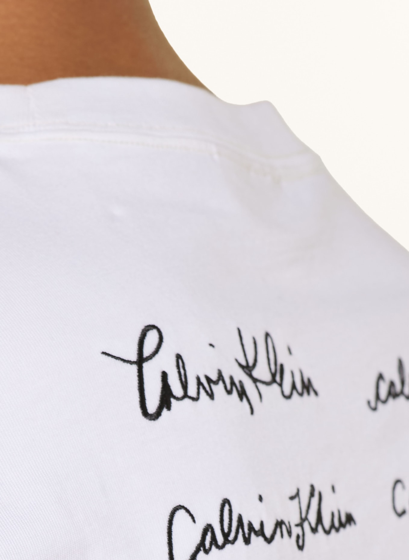 Calvin Klein Jeans T-Shirt: WEISS / SCHWARZ