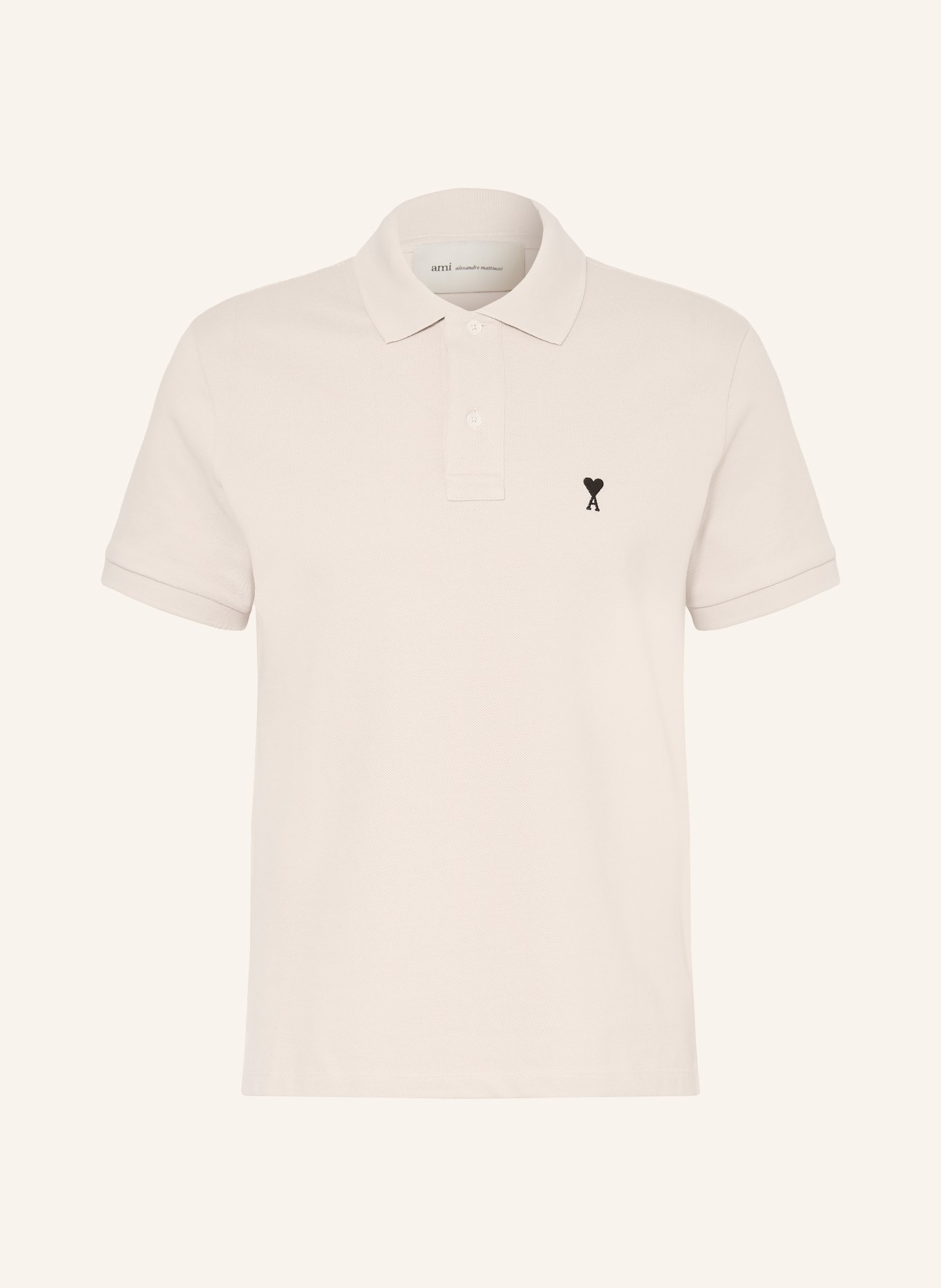 AMI PARIS Piqué-Poloshirt: BEIGE