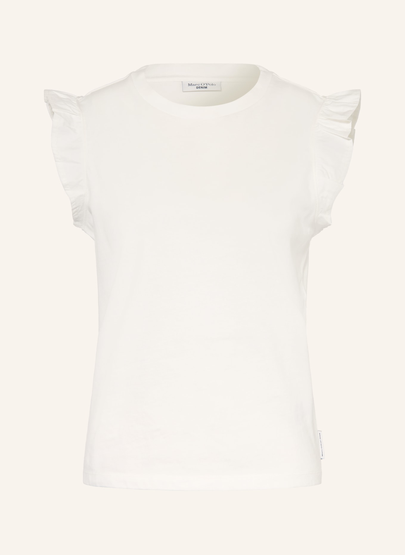 Marc O'Polo DENIM Top s volánky: BÍLÁ