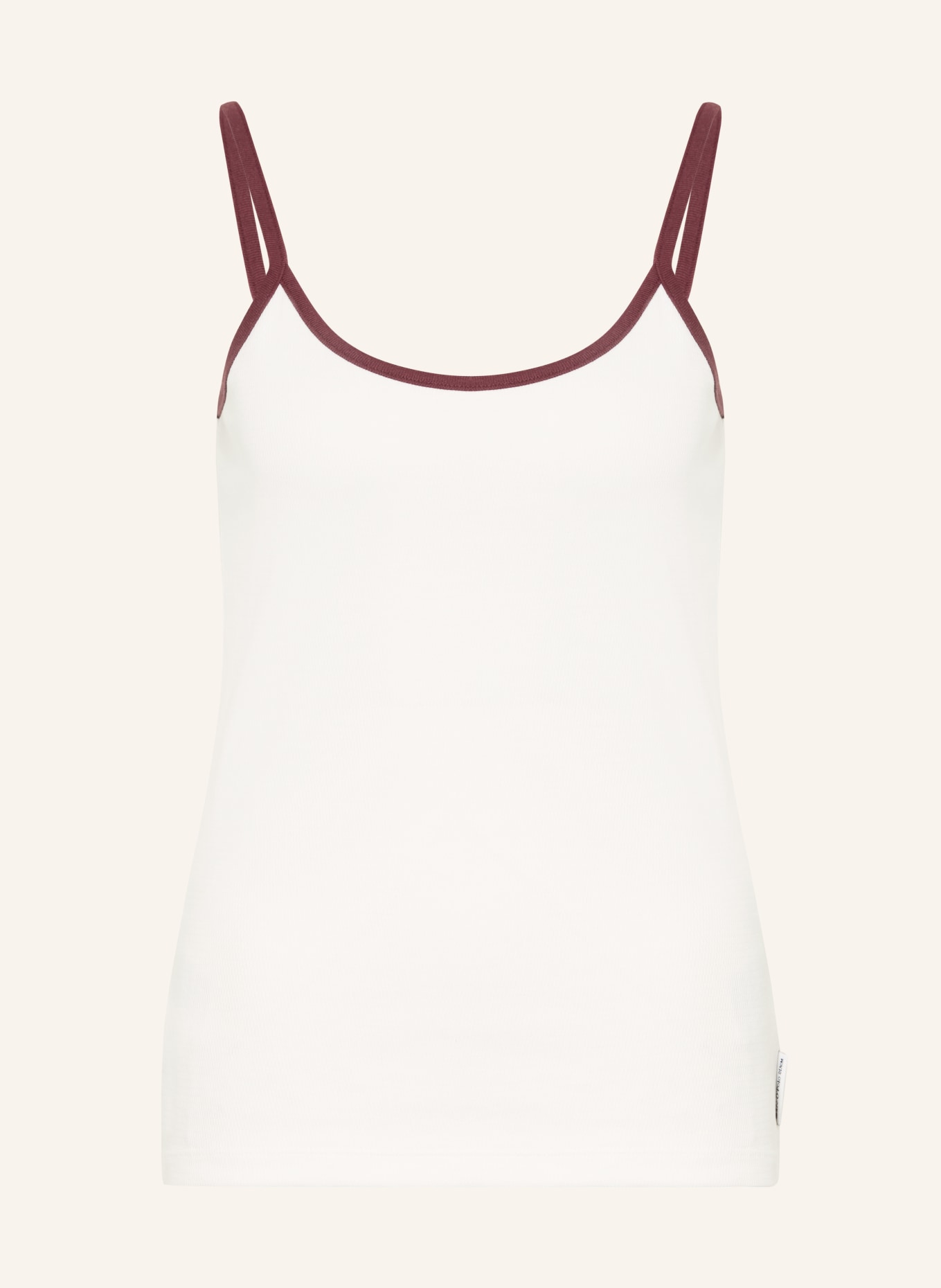 Marc O'Polo DENIM Top: ECRU / DUNKELROT