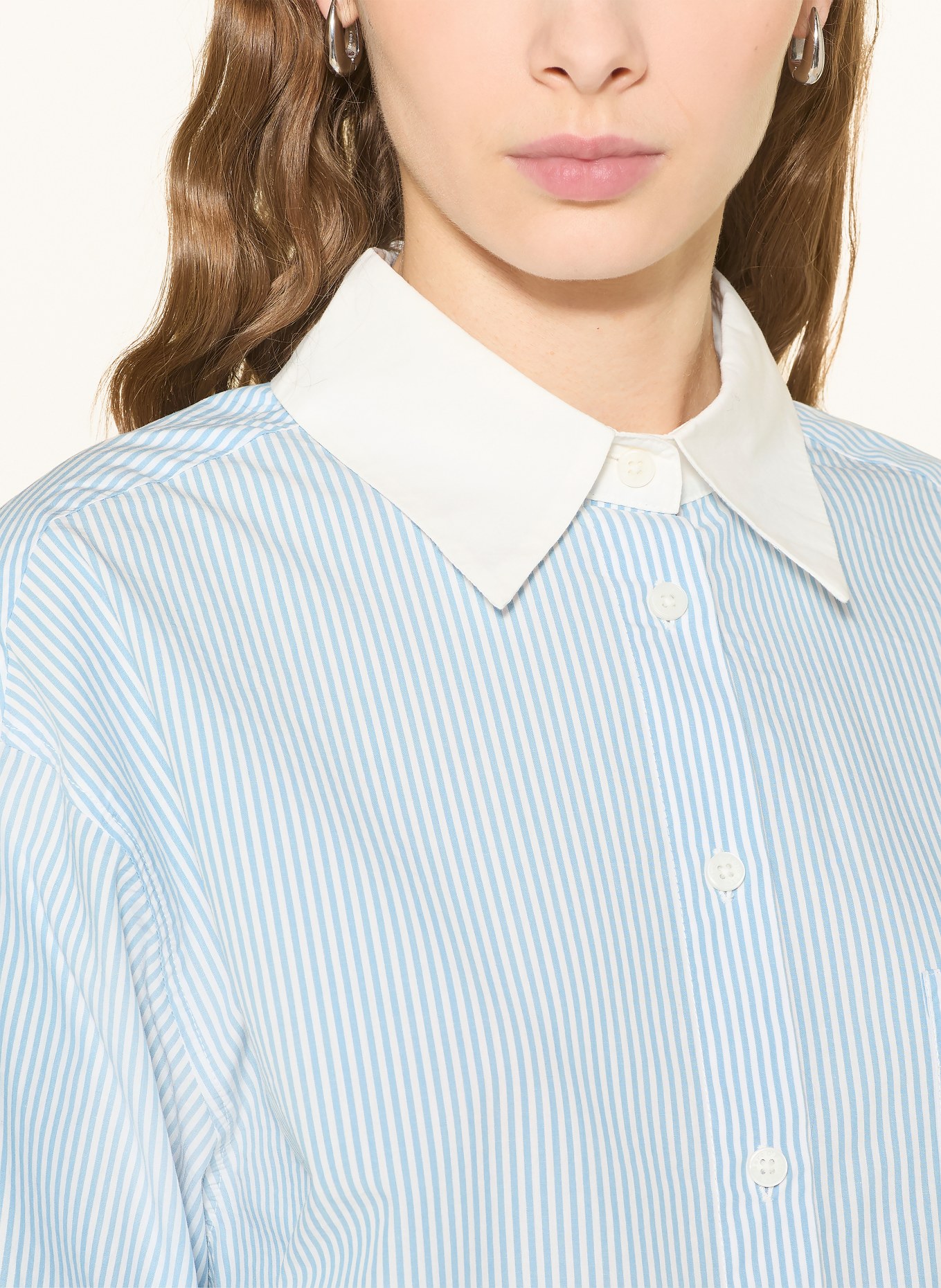 Marc O'Polo DENIM košile: TMAVĚ MODRÁ / BÍLÁ