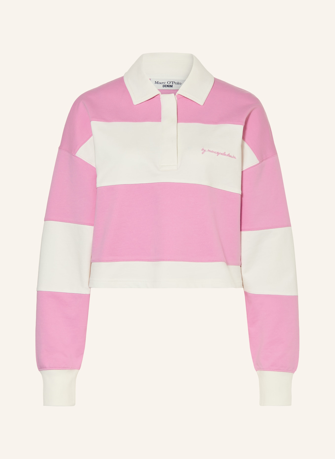 Marc O'Polo DENIM Rugbyshirt: ROSA / WEISS