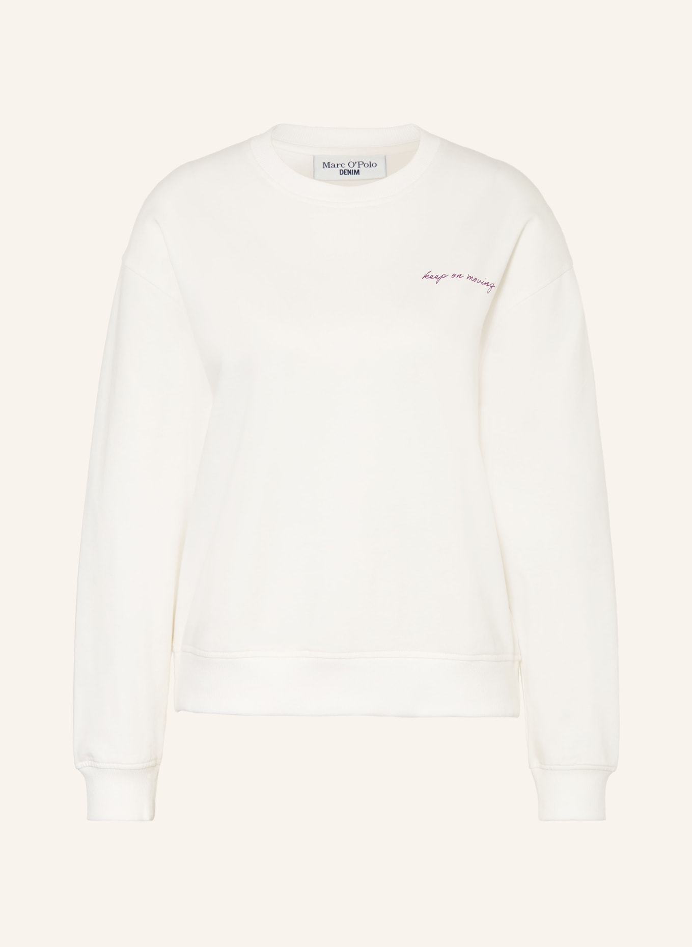 Marc O'Polo DENIM Sweatshirt: WEISS / LILA / BLAU