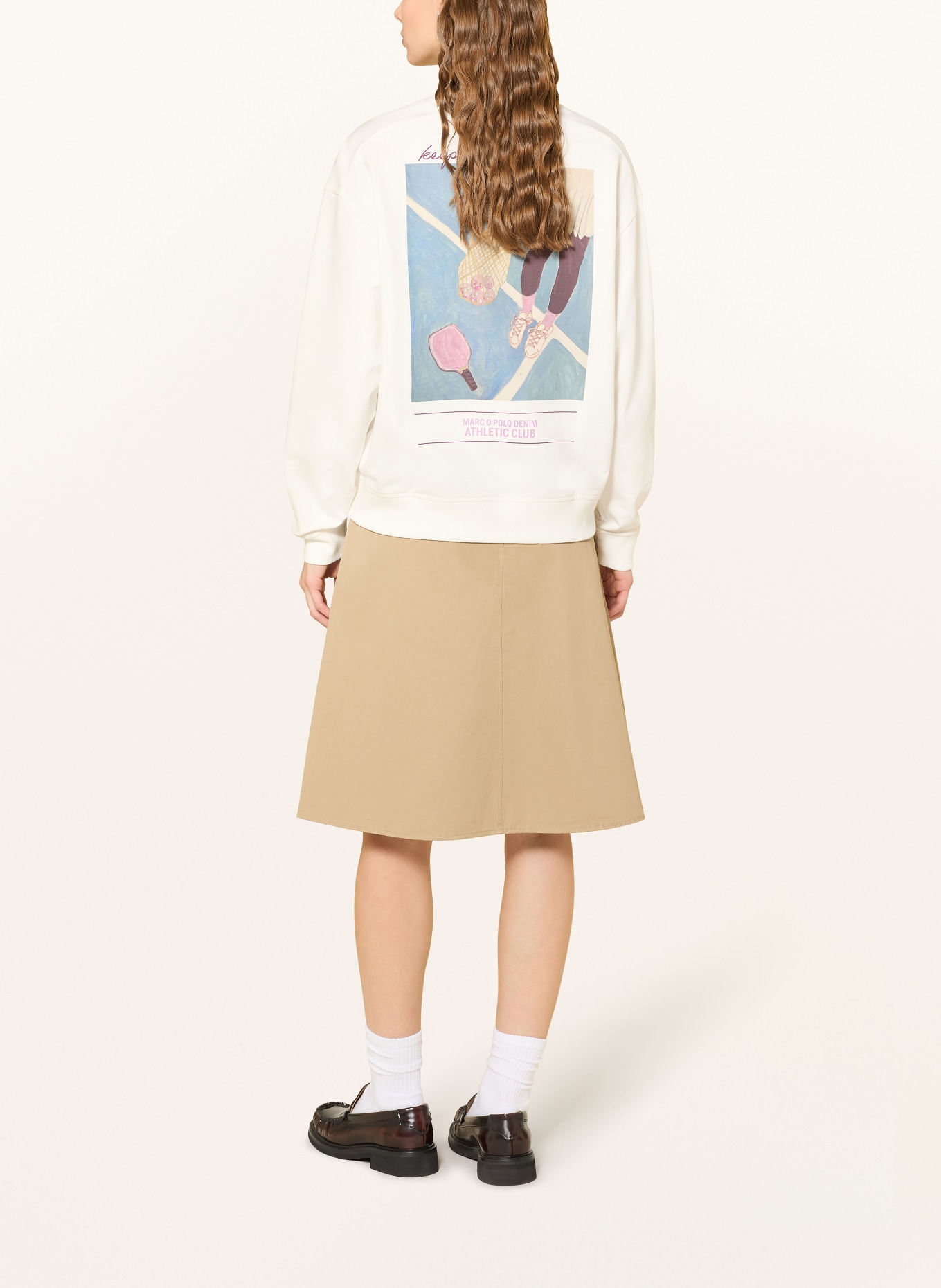 Marc O'Polo DENIM Sweatshirt: WEISS / LILA / BLAU