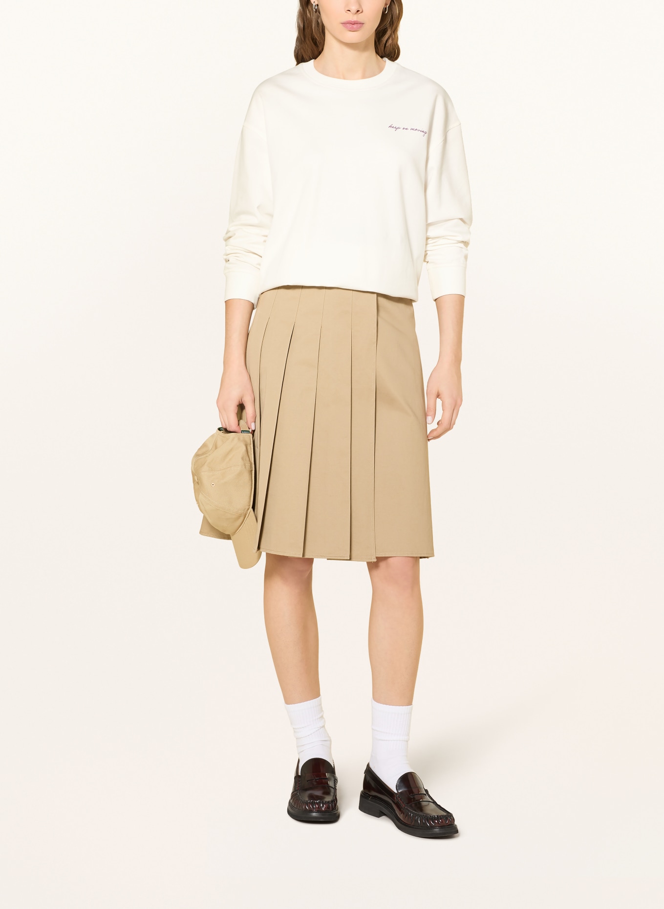 Marc O'Polo DENIM Sweatshirt: WEISS / LILA / BLAU