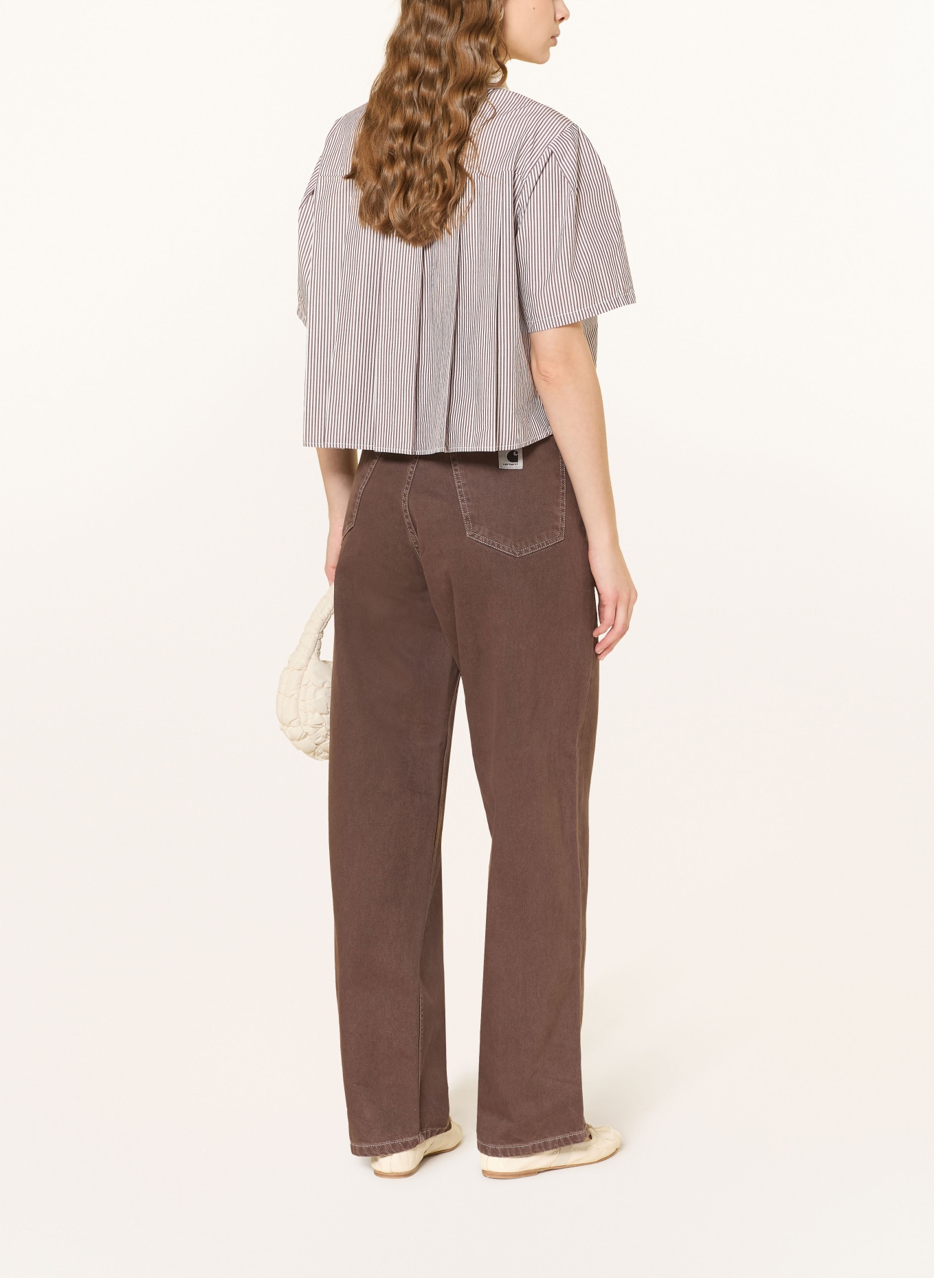 Marc O'Polo DENIM Blusenshirt: BRAUN / WEISS