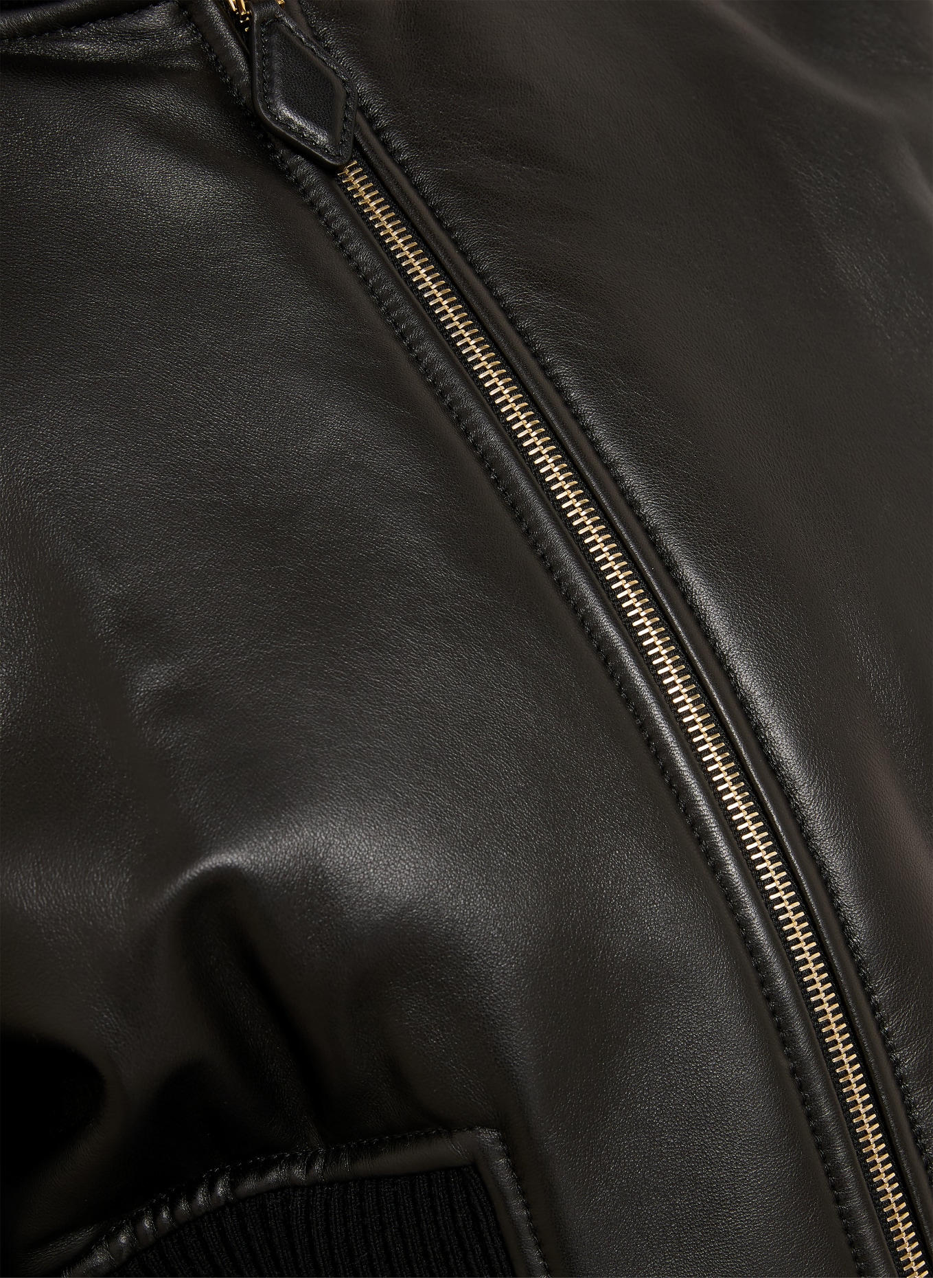 ALAÏA Leren jas: ZWART