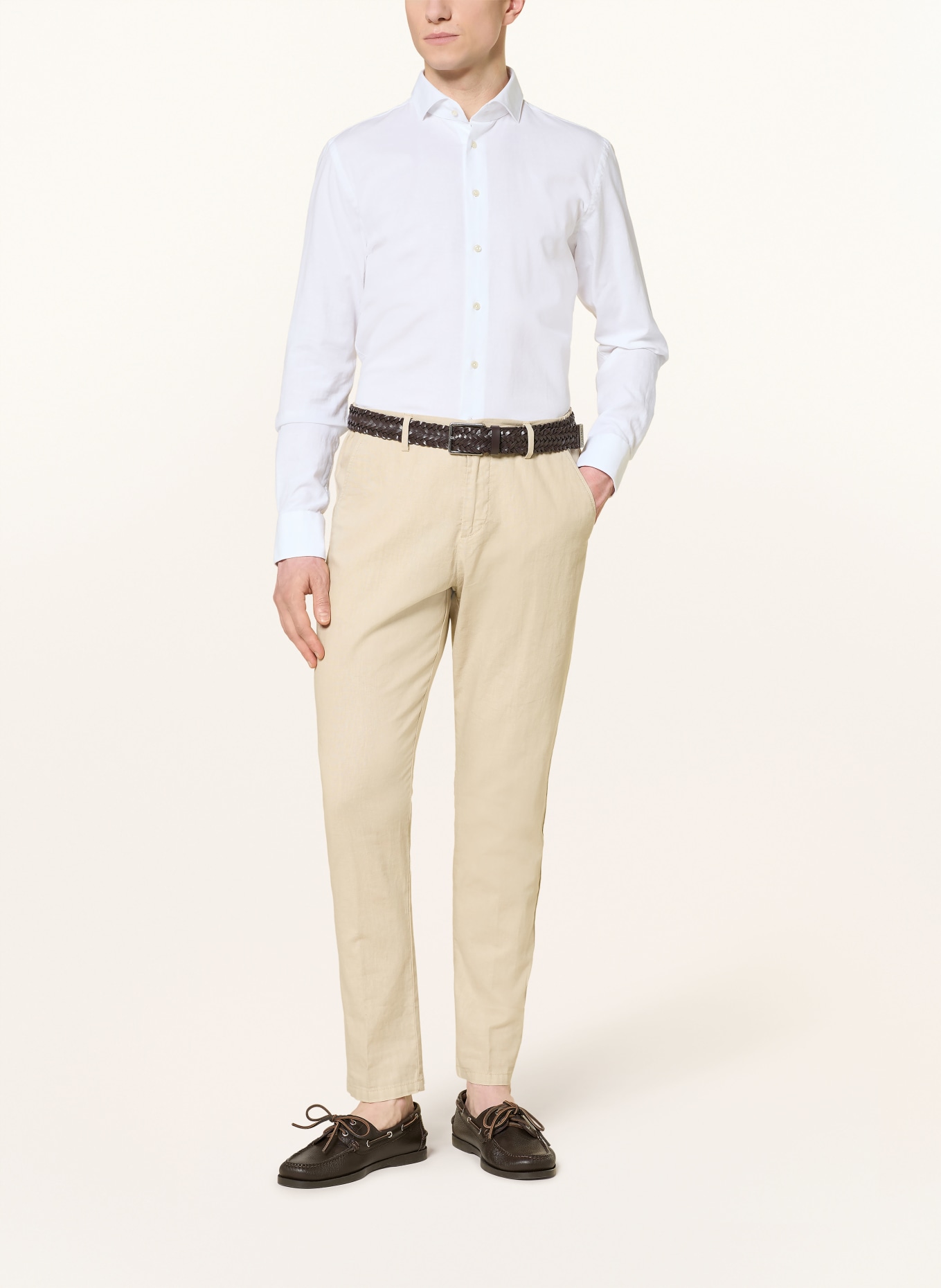 PROFUOMO Košile Slim Fit: BÍLÁ