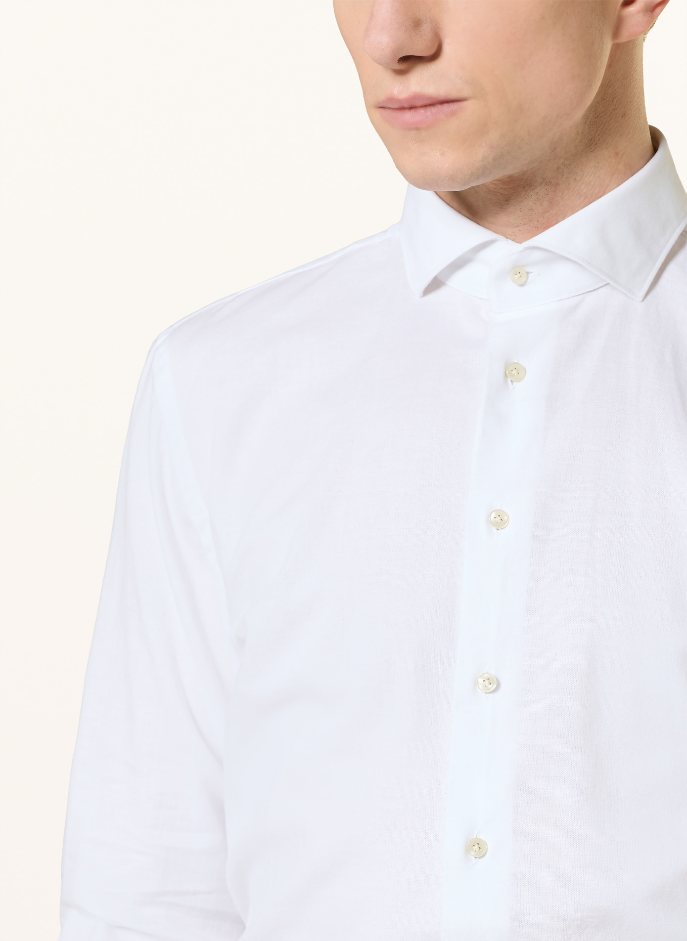 PROFUOMO Košile Slim Fit: BÍLÁ