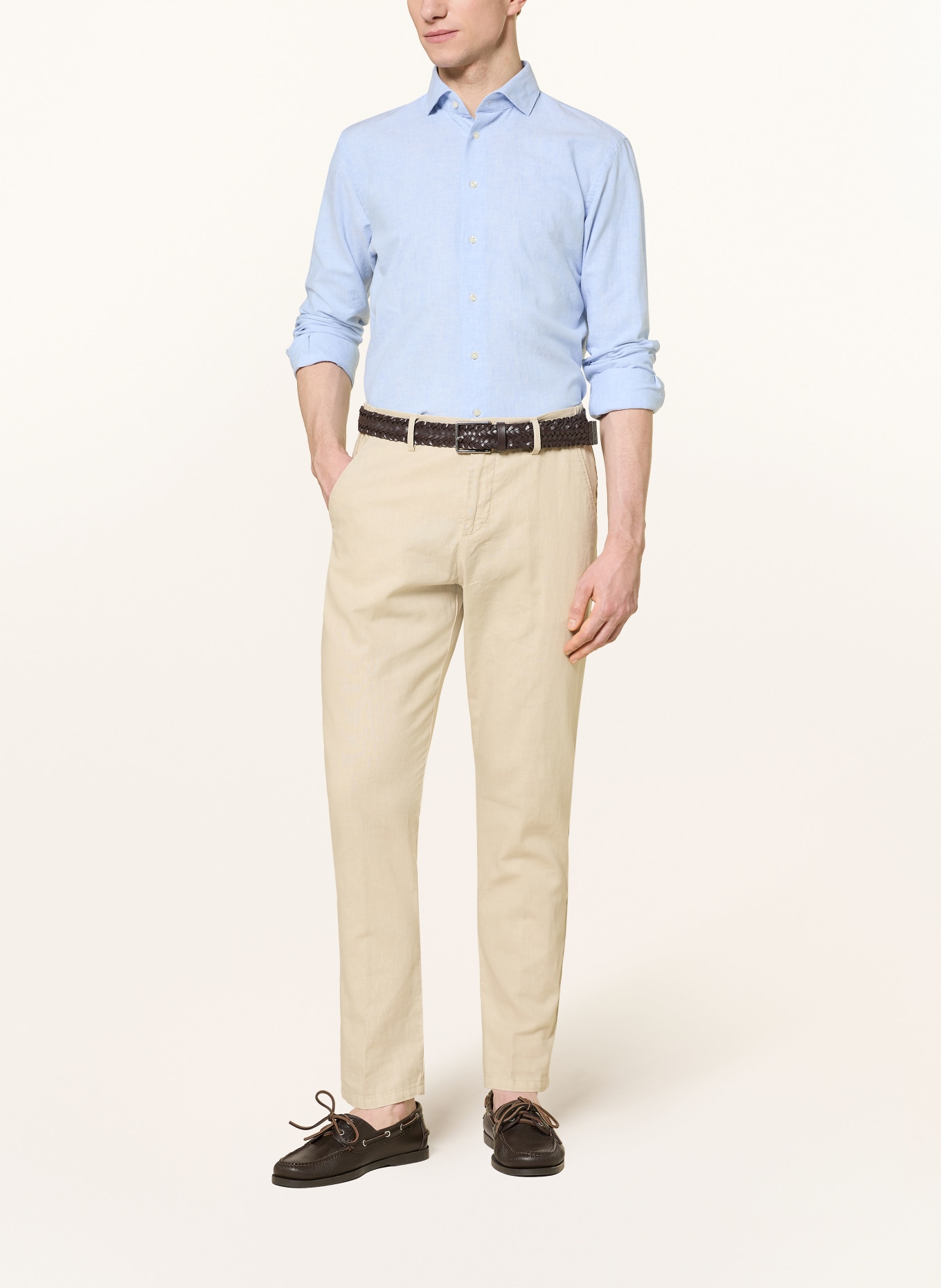 PROFUOMO Koszula Slim Fit: JASNONIEBIESKI