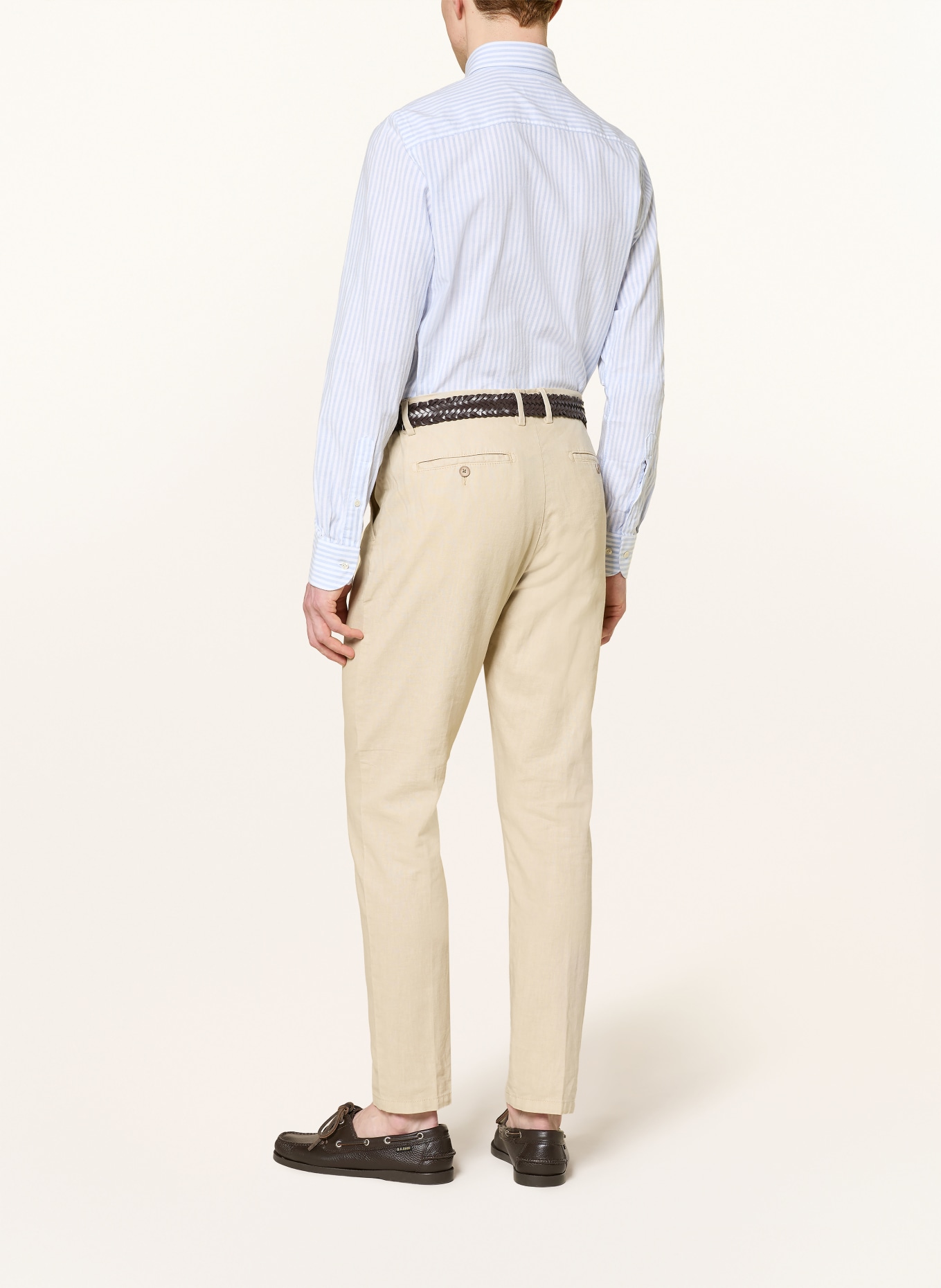 PROFUOMO Hemd Slim Fit: HELLBLAU / WEISS