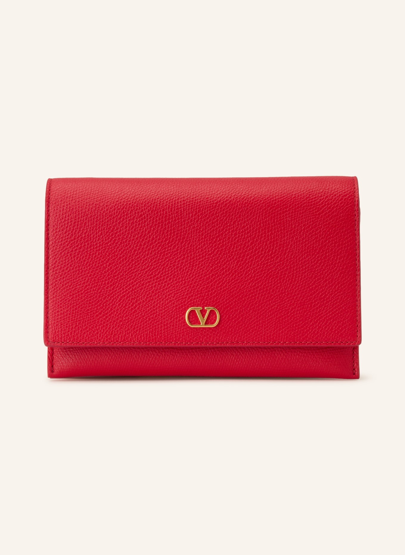 VALENTINO GARAVANI Clutch VLOGO SIGNATURE: ROT / GOLD