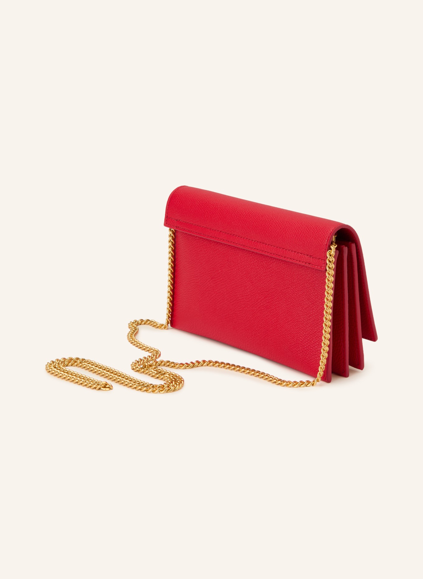 VALENTINO GARAVANI Clutch VLOGO SIGNATURE: ROT / GOLD