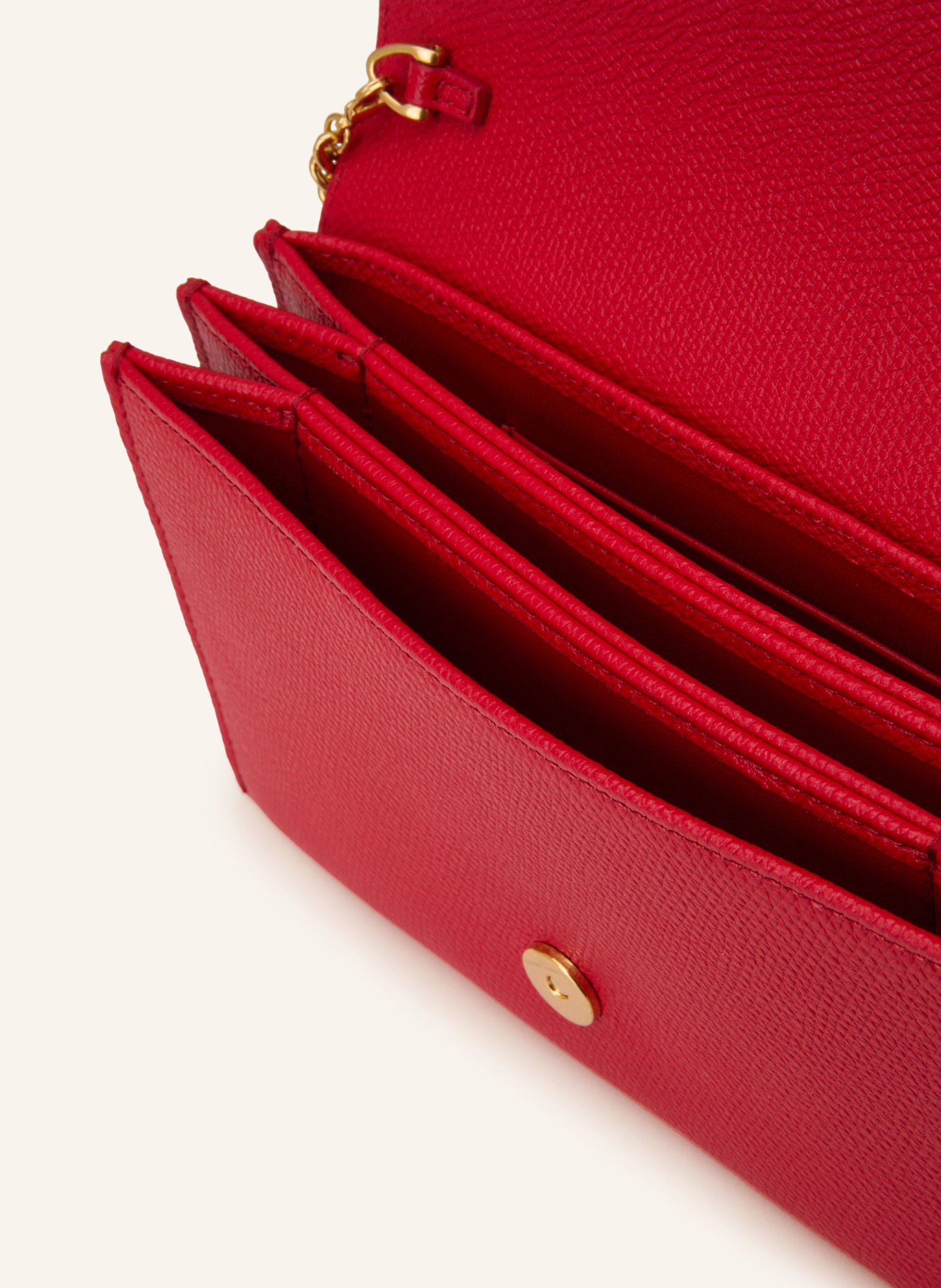 VALENTINO GARAVANI Clutch VLOGO SIGNATURE: ROT / GOLD