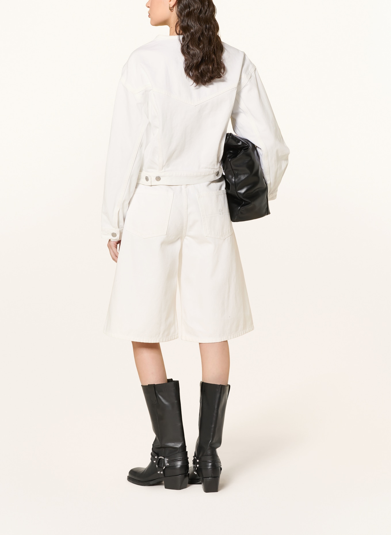 SOFIE SCHNOOR Dżinsowe bermudy: 0108 OFF WHITE