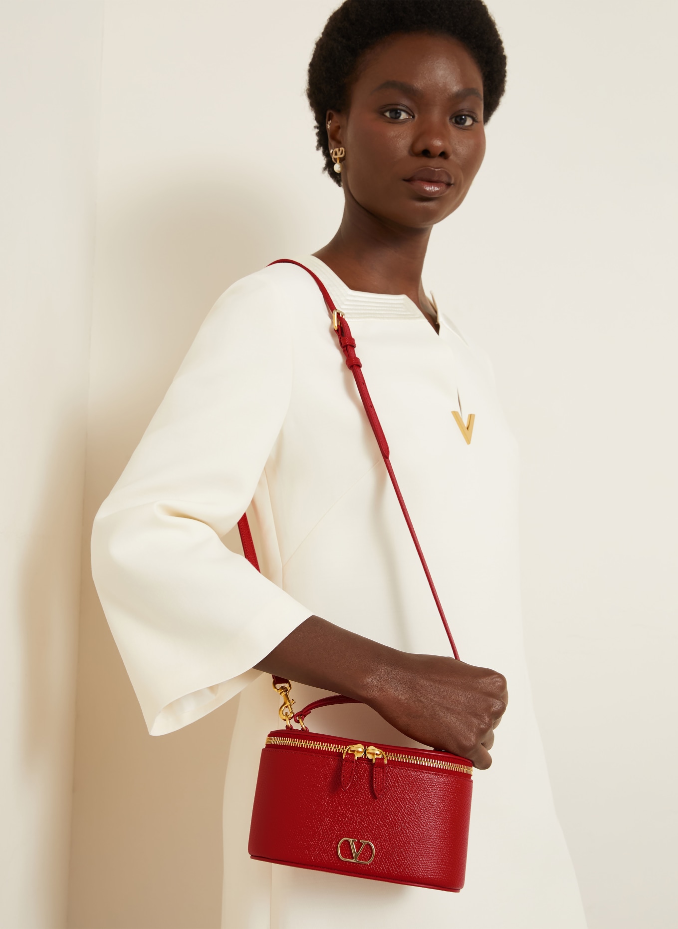 VALENTINO GARAVANI shoulder bag: RED / GOLD