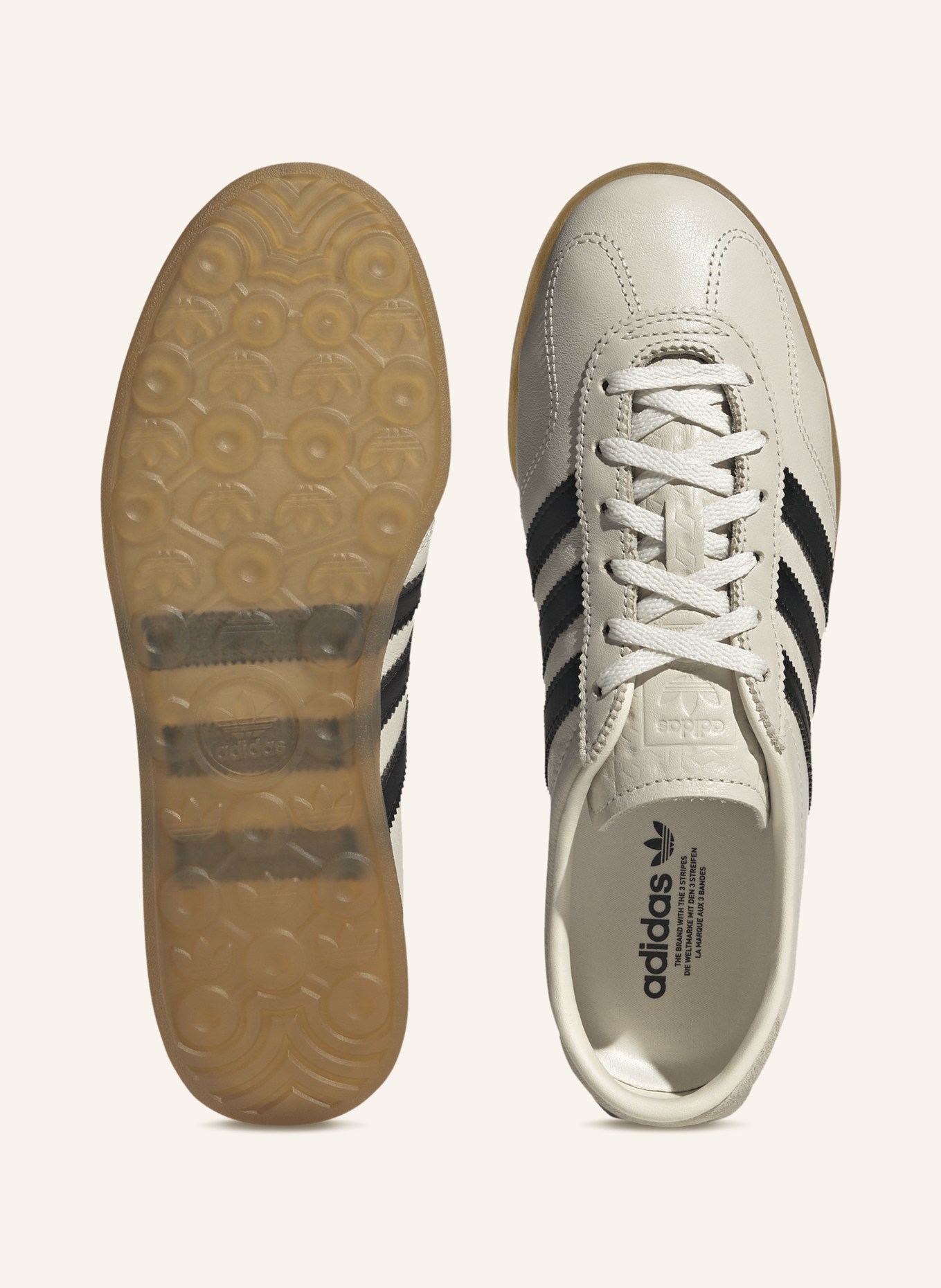 adidas Originals GAZELLE LO PRO sneaker: WHITE / BLACK