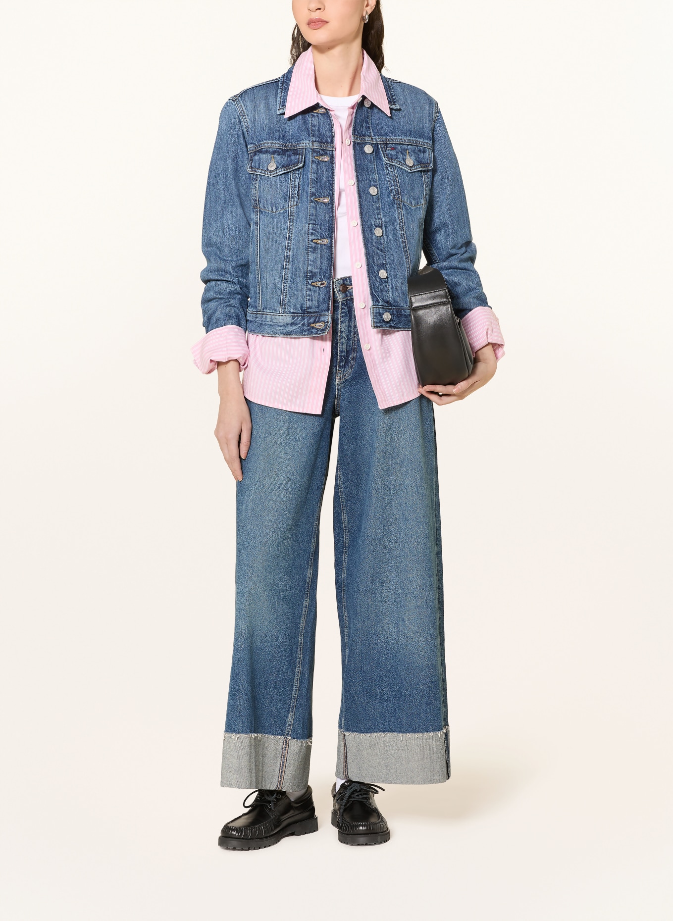 TOMMY JEANS denim jacket: 1A5 Denim Medium