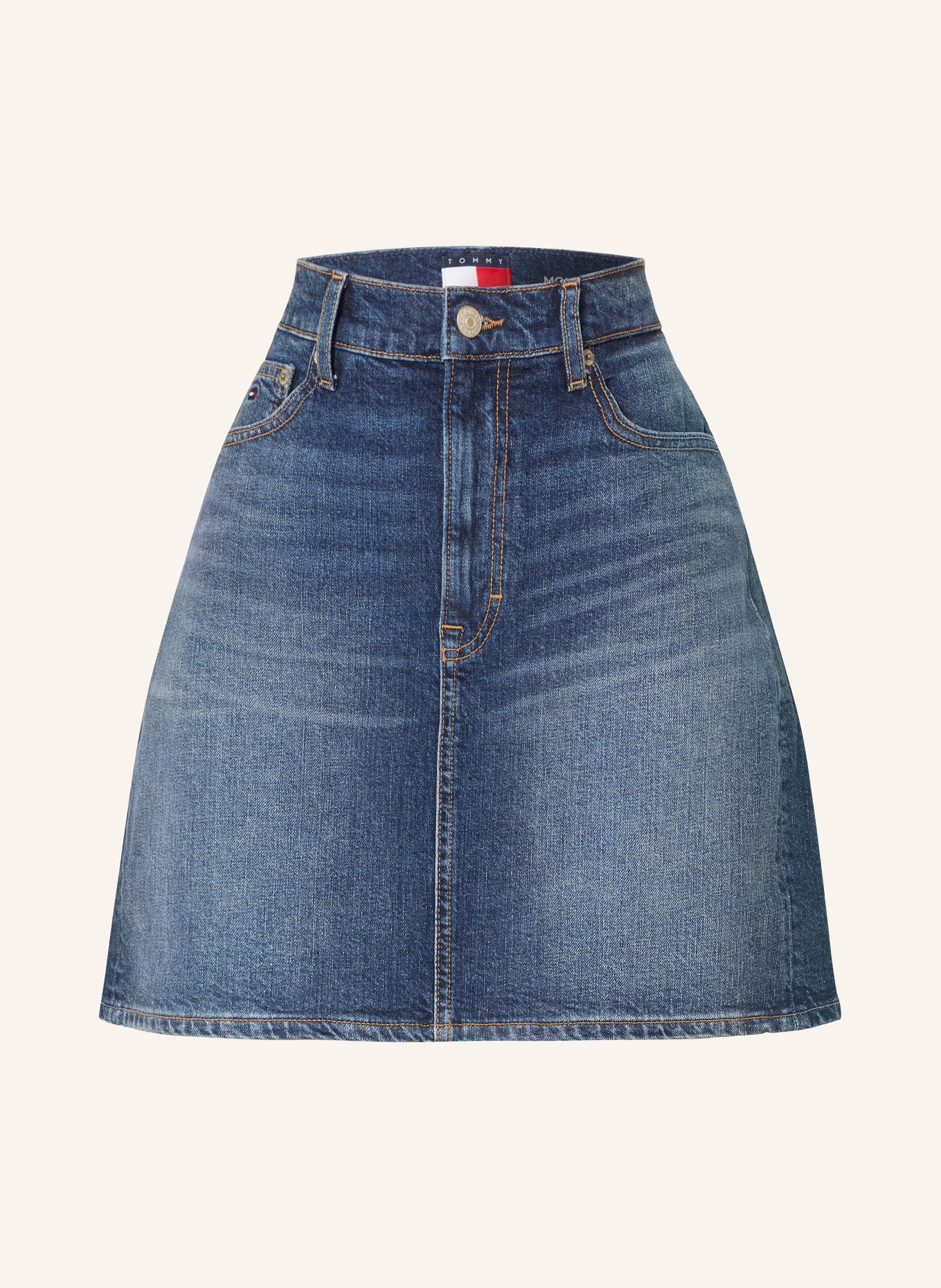 TOMMY JEANS denim skirt: BLUE