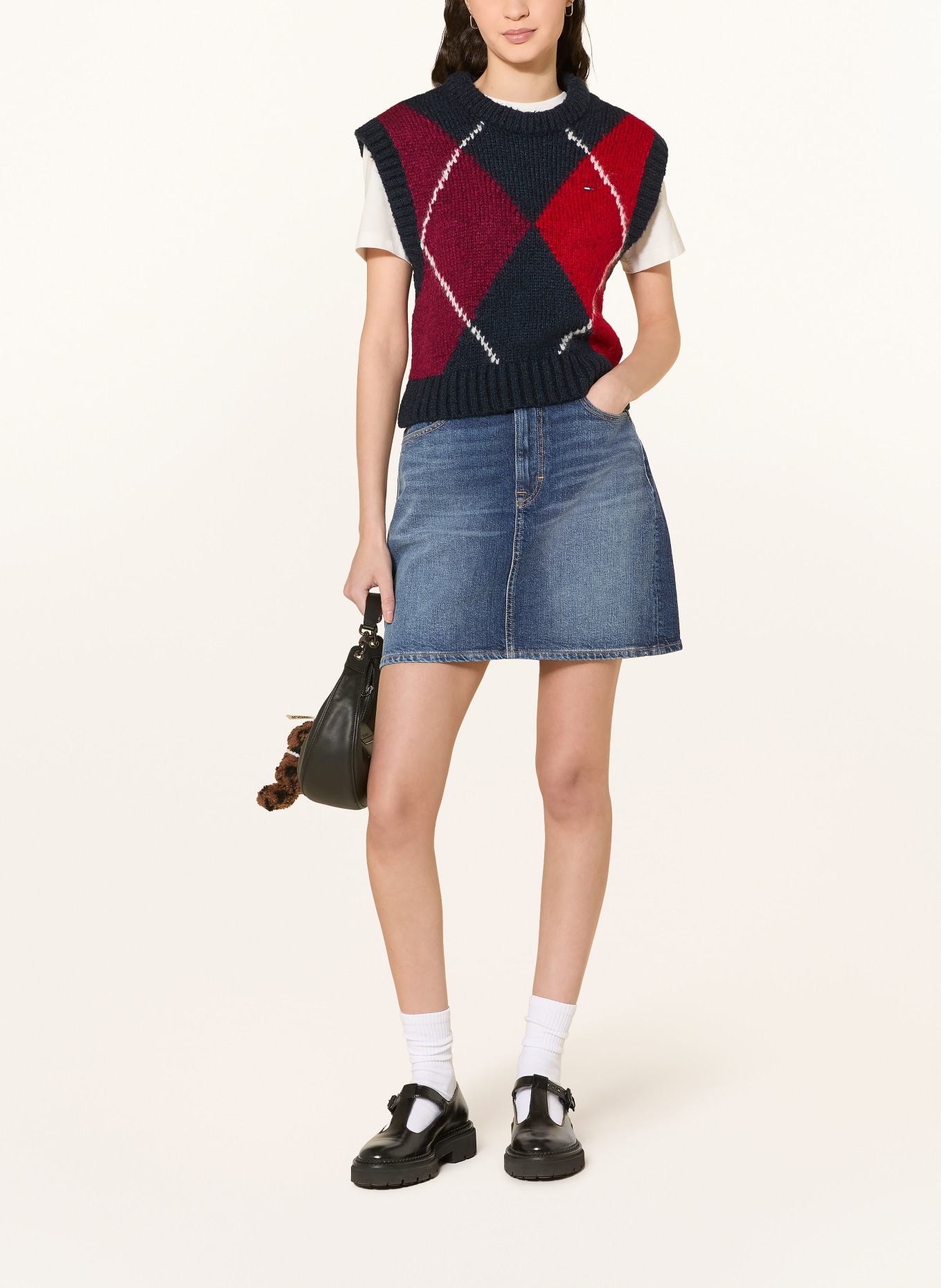 TOMMY JEANS denim skirt: BLUE