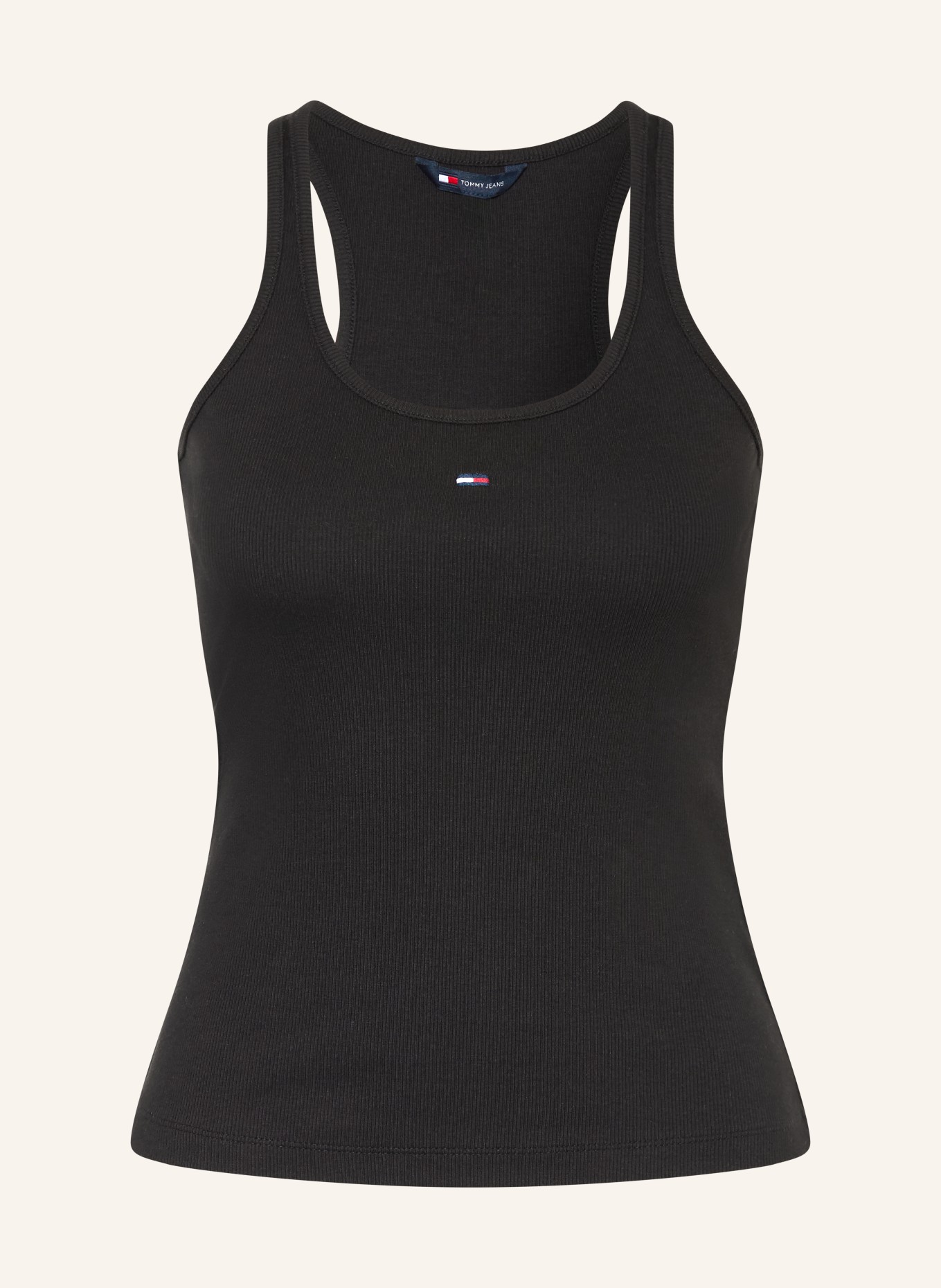 TOMMY JEANS Top: SCHWARZ