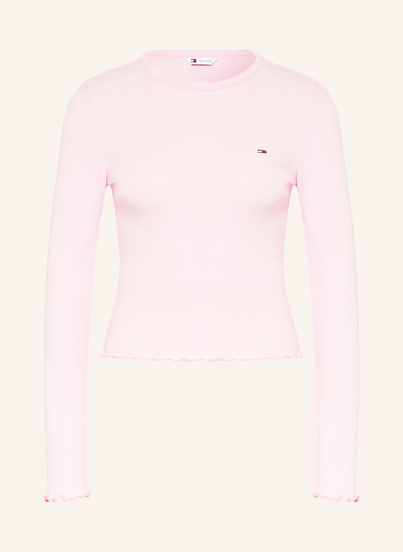 TOMMY JEANS Dlouhé rukávy: RŮŽOVÁ