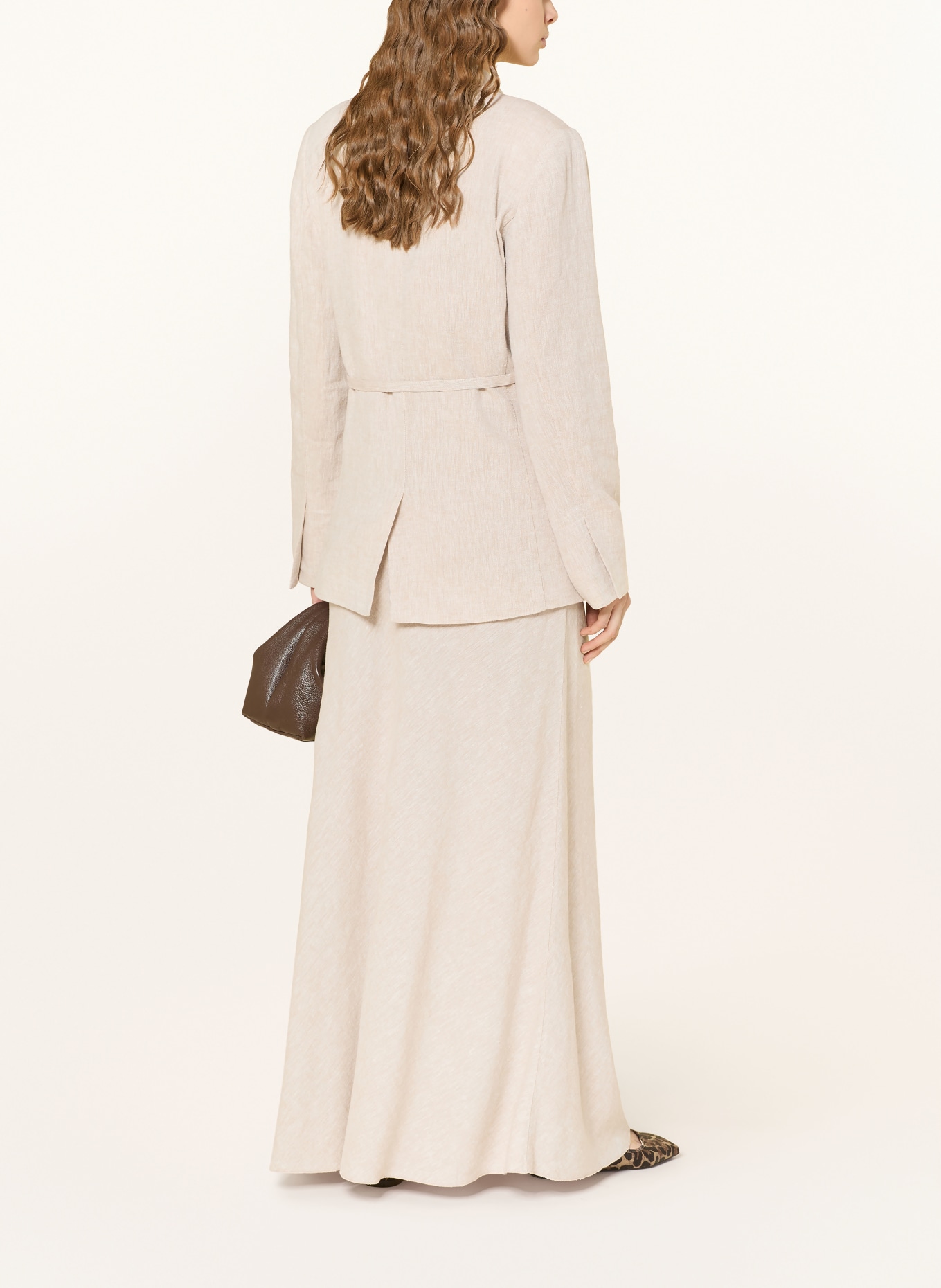 MSCH COPENHAGEN Rock MSCHVIANA GINIA mit Leinen: HELLBRAUN