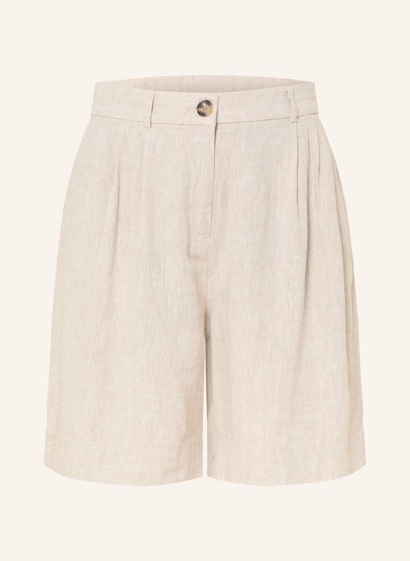 MSCH COPENHAGEN Shorts MSCHVIANA GINIA mit Leinen: HELLBRAUN