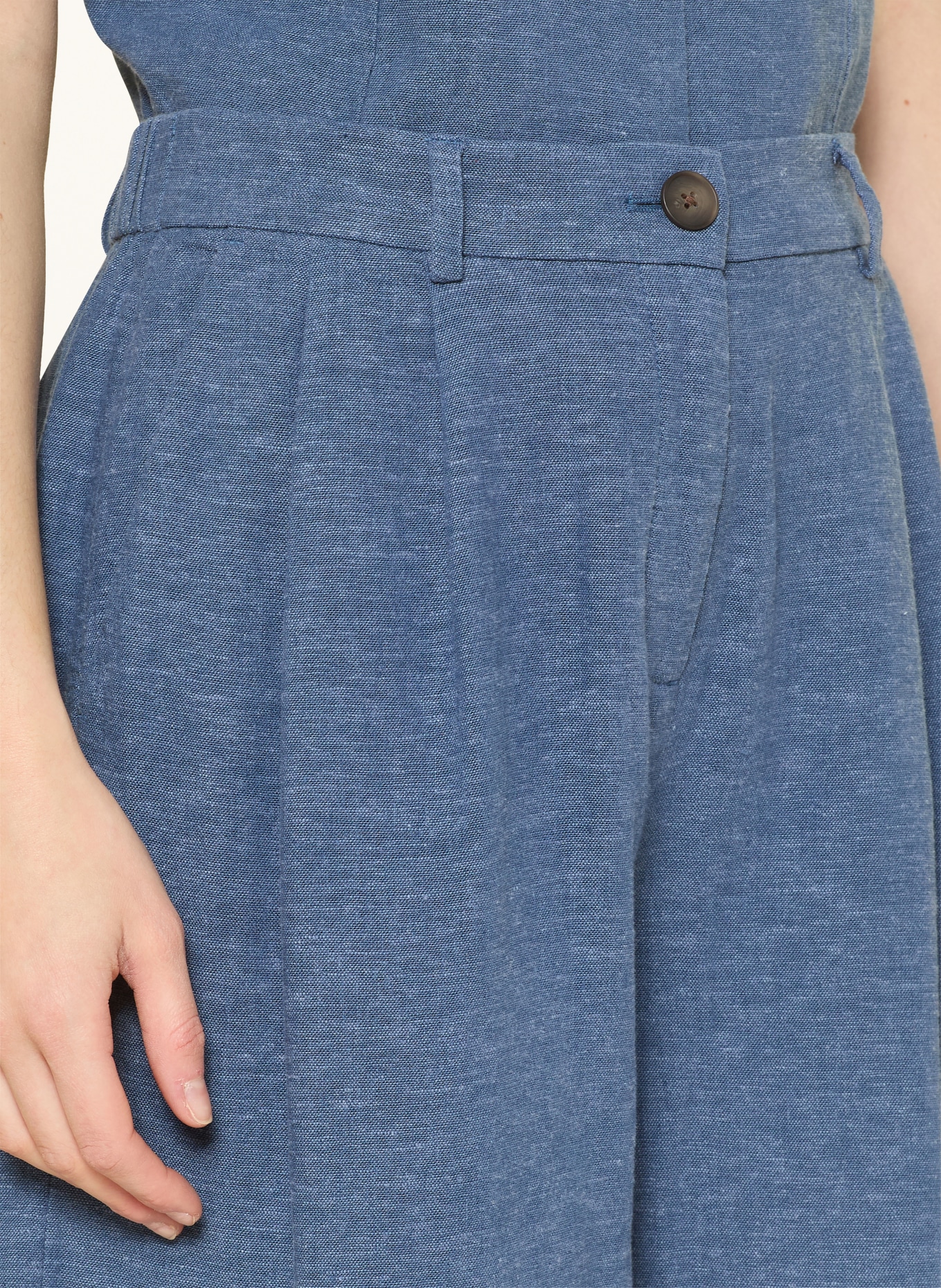 MSCH COPENHAGEN Shorts MSCHVIANA GINIA mit Leinen: BLAU