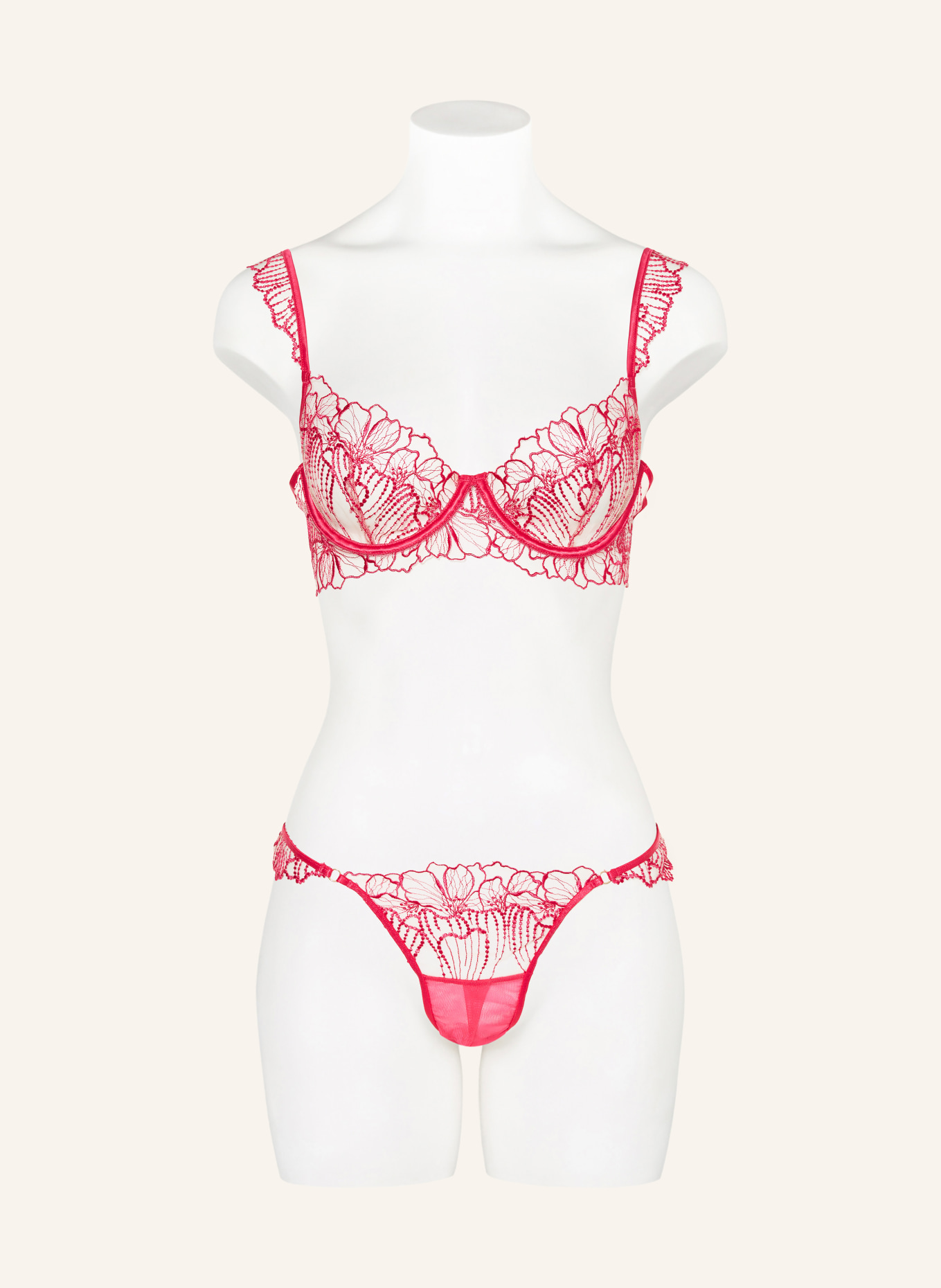 BLUEBELLA Biustonosz z fiszbinami AMAROSA: MOCNORÓŻOWY