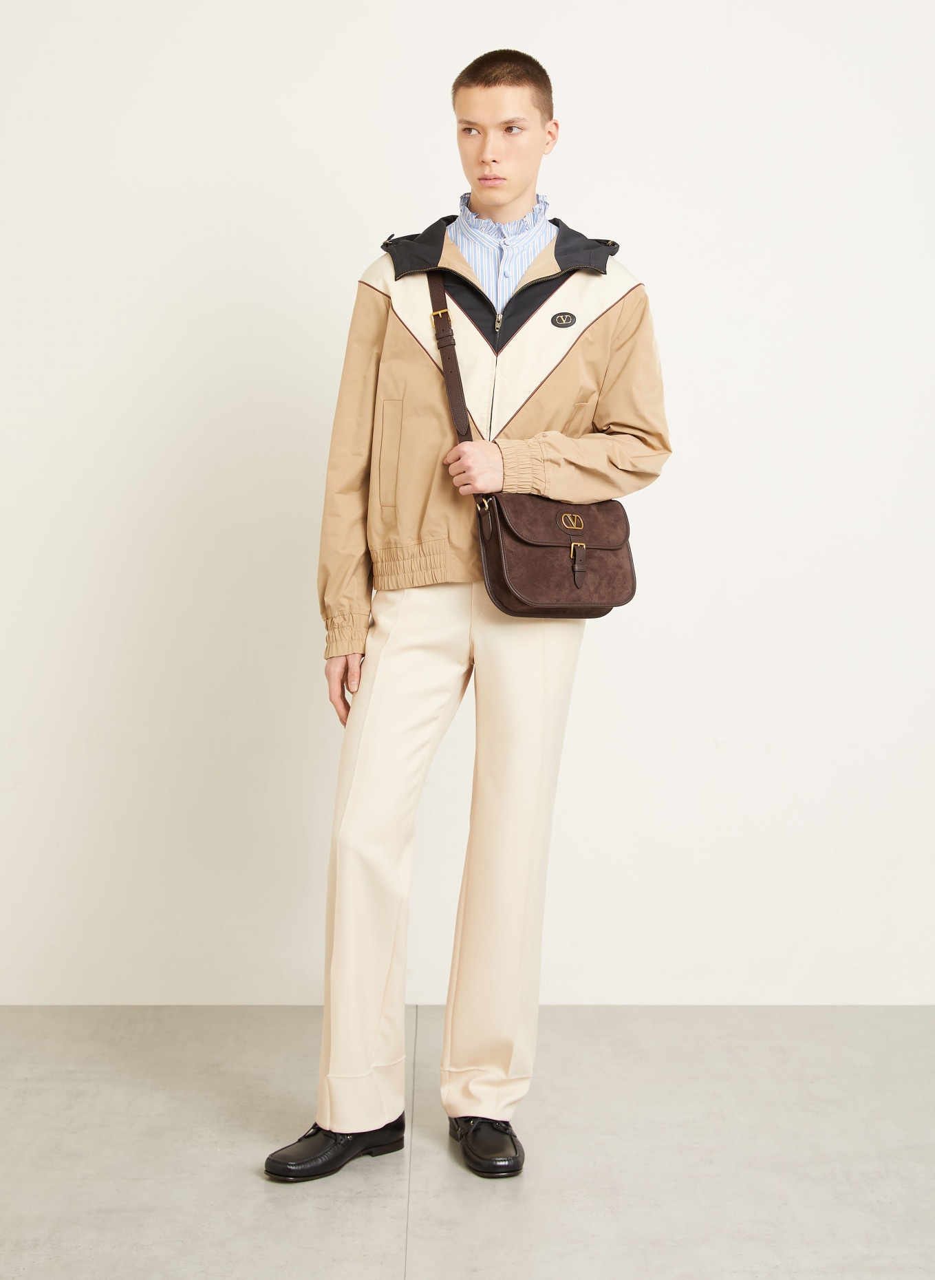 VALENTINO GARAVANI ANTIBES shoulder bag: DARK BROWN