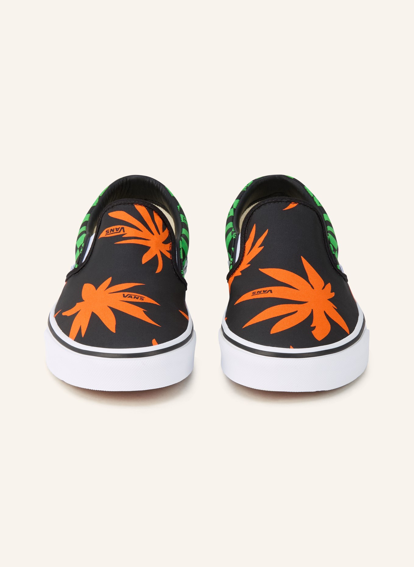 VALENTINO GARAVANI Slip-on-Sneaker VALENTINO GARAVANI X VANS: SCHWARZ / ORANGE / NEONGRÜN