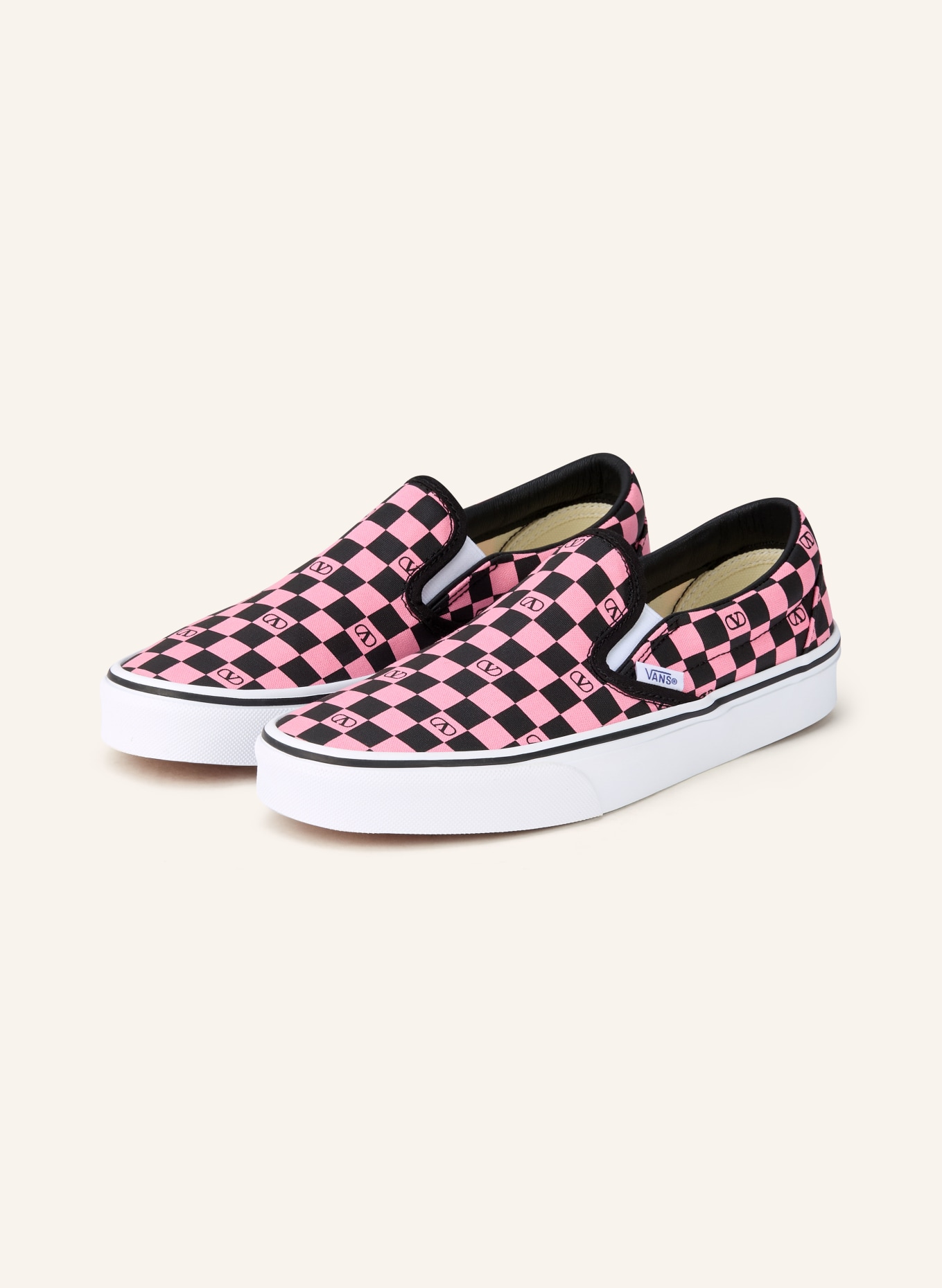 VALENTINO GARAVANI Slip-on-Sneaker: ROSA / SCHWARZ