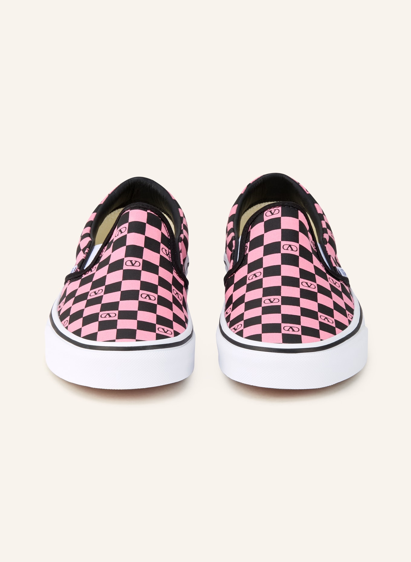 VALENTINO GARAVANI Slip-on-Sneaker: ROSA / SCHWARZ