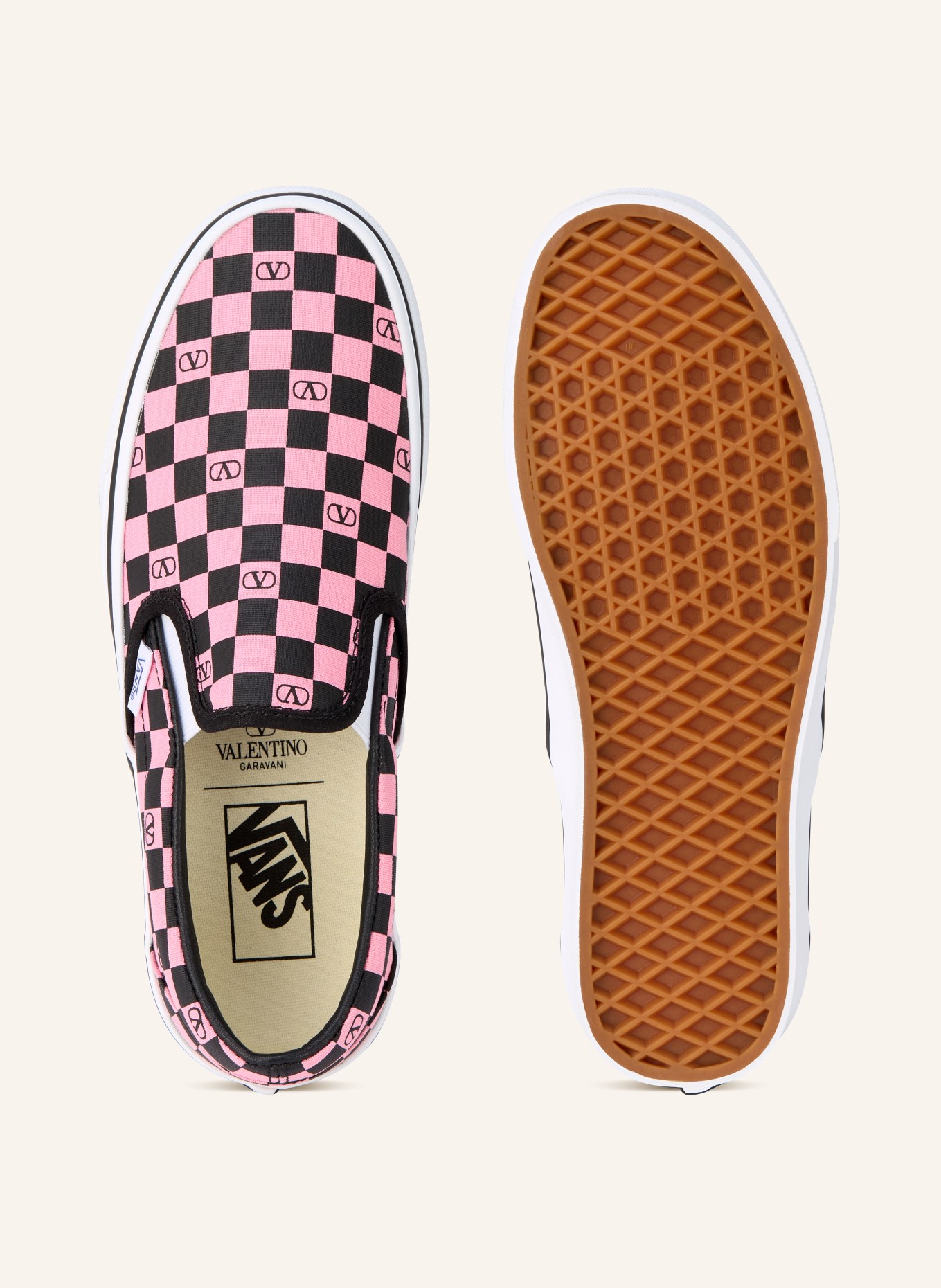 VALENTINO GARAVANI Slip-on-Sneaker: ROSA / SCHWARZ