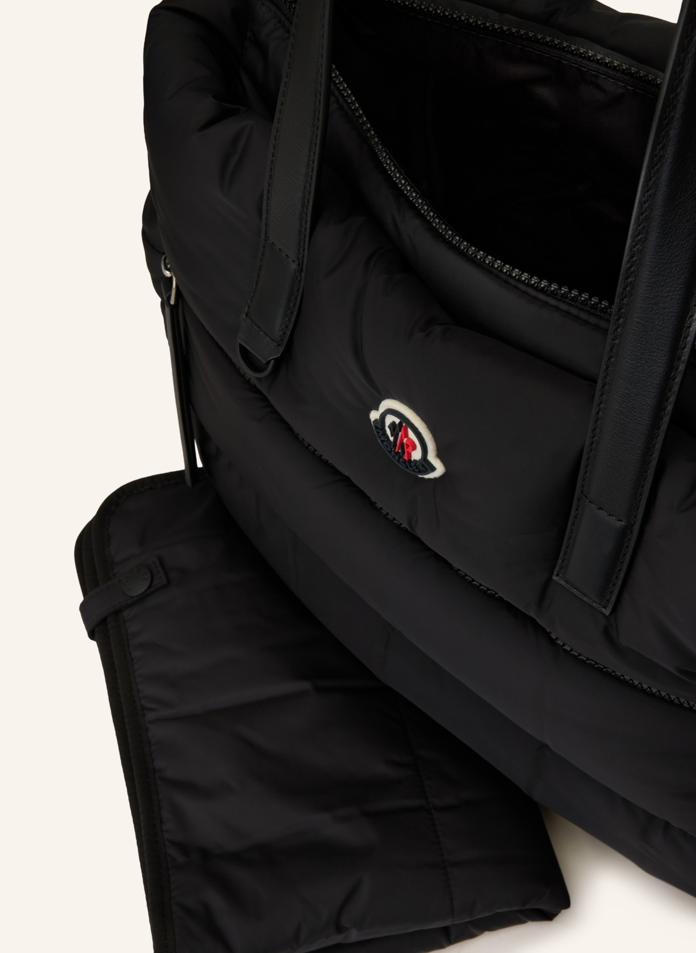 MONCLER enfant Torba na pieluchy MOMMY TOTE: CZARNY