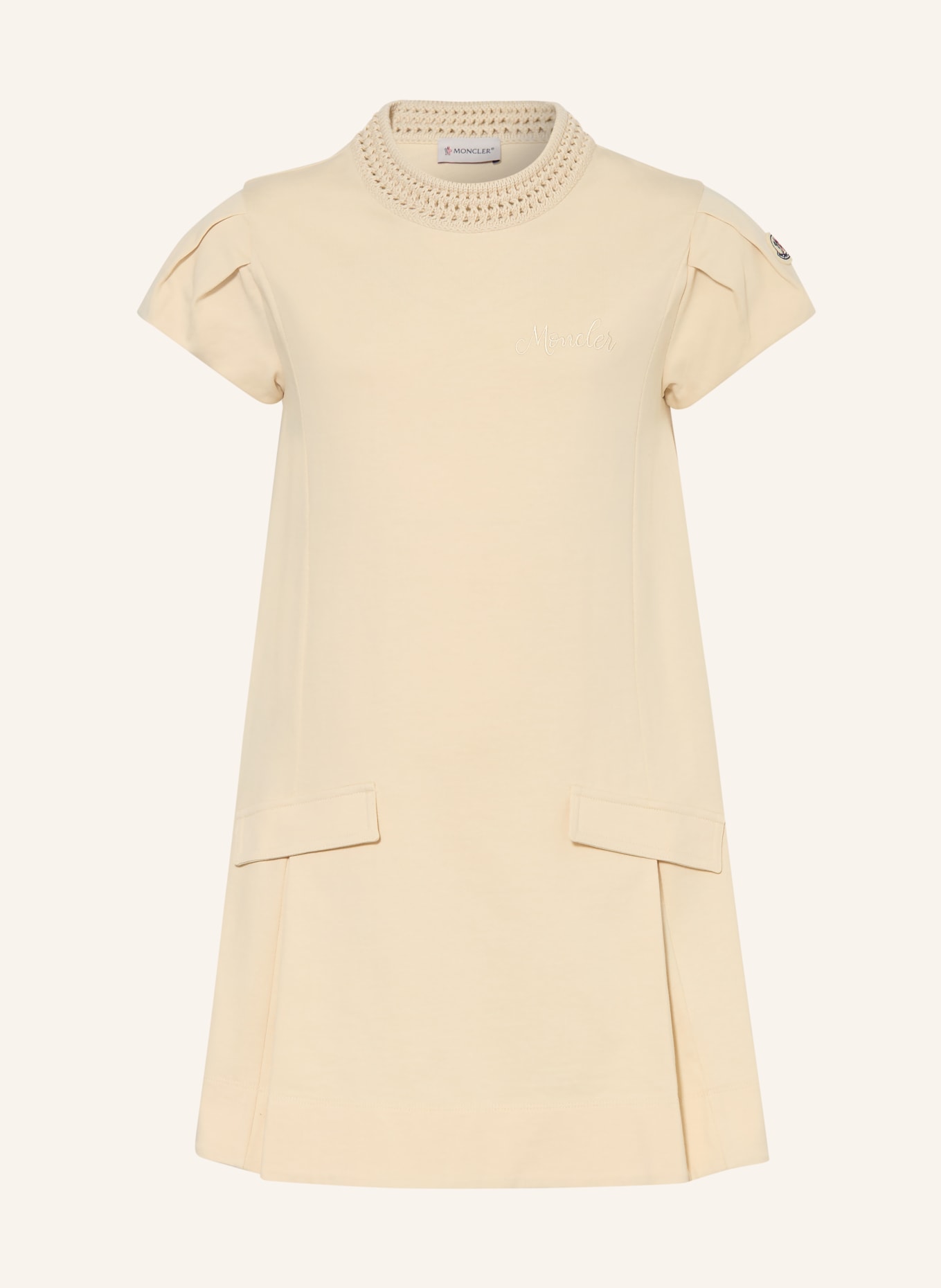 MONCLER enfant jersey dress: BEIGE