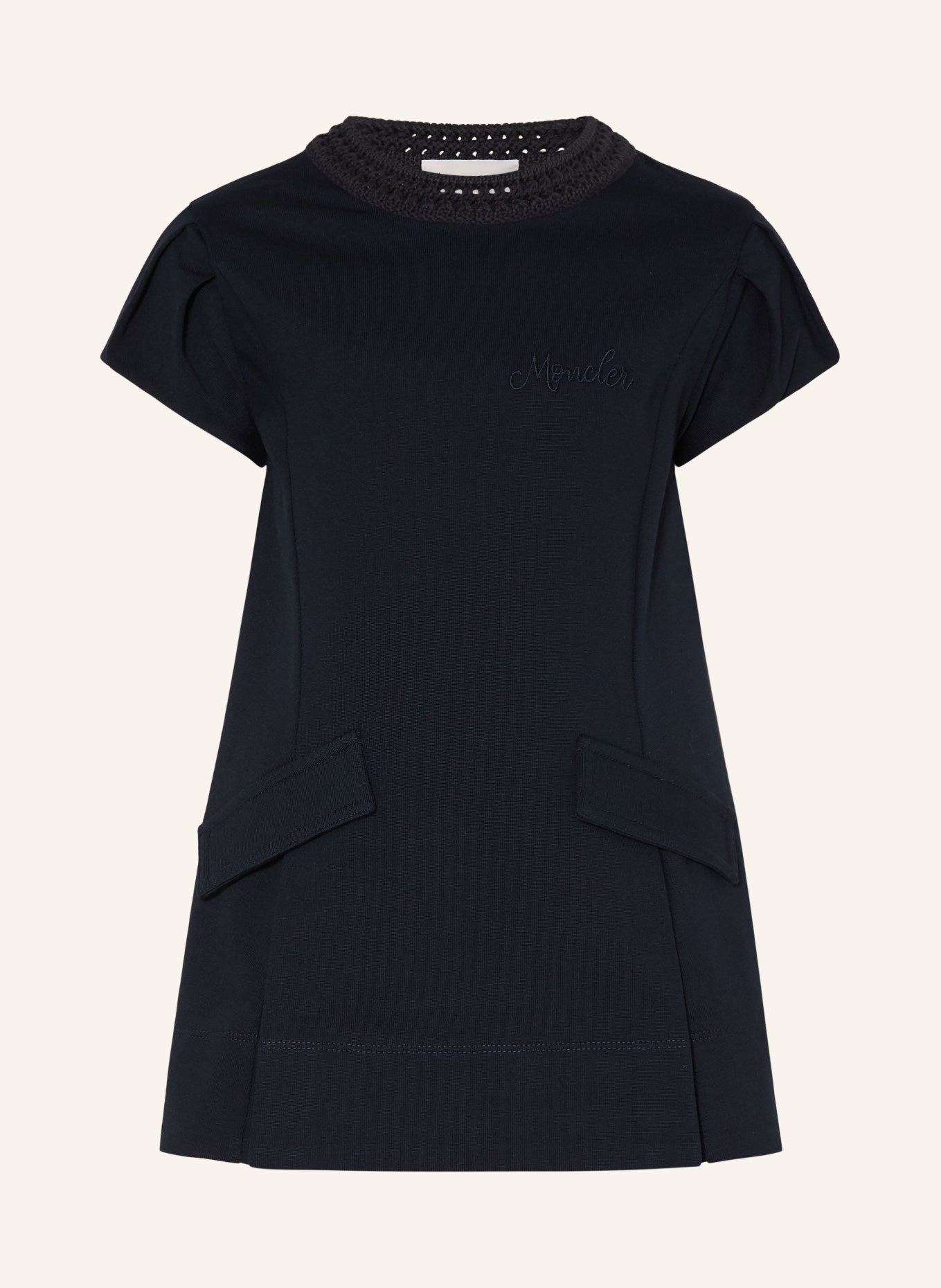 MONCLER enfant sukienka z dżerseju: GRANATOWY