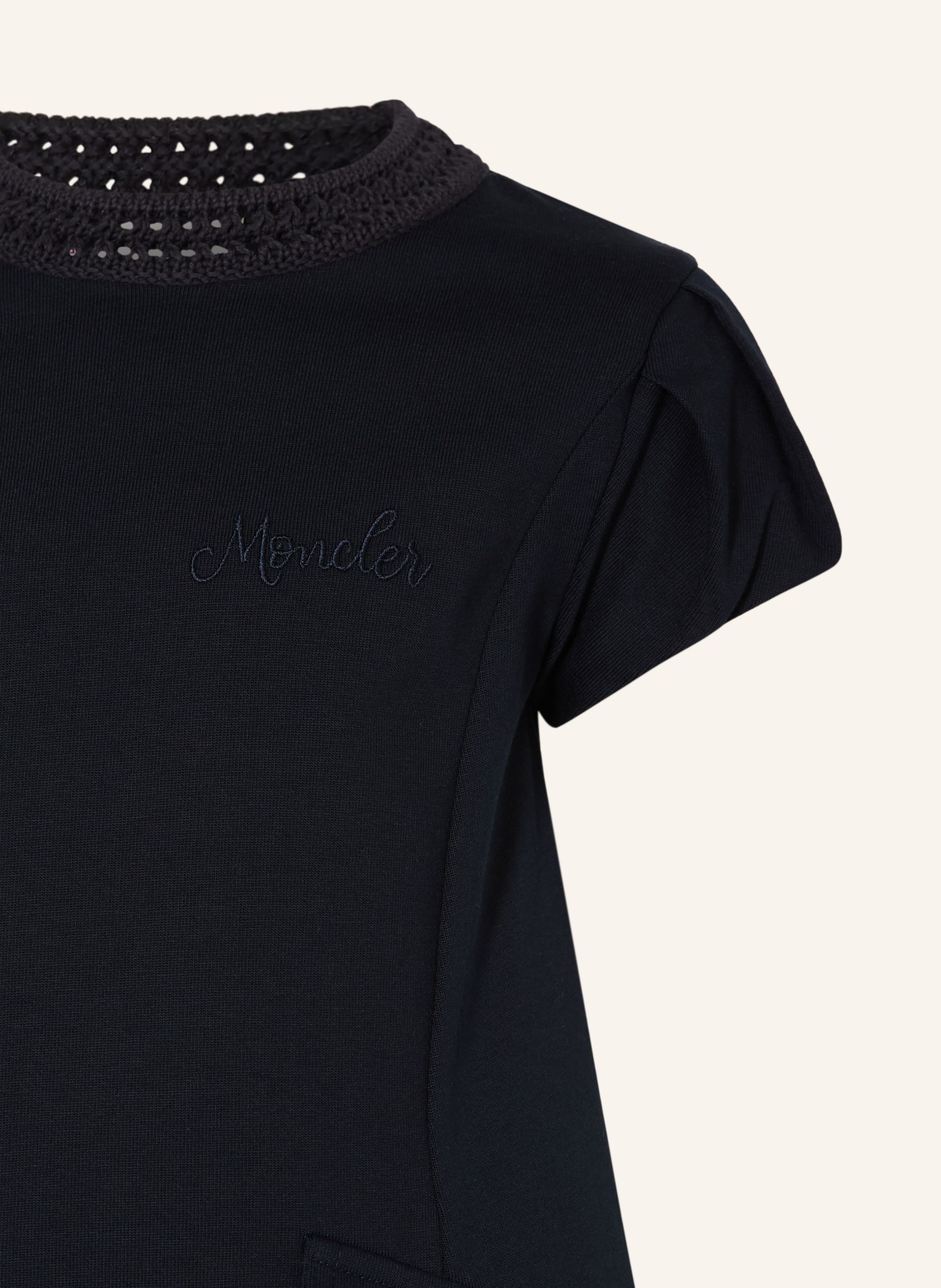 MONCLER enfant sukienka z dżerseju: GRANATOWY