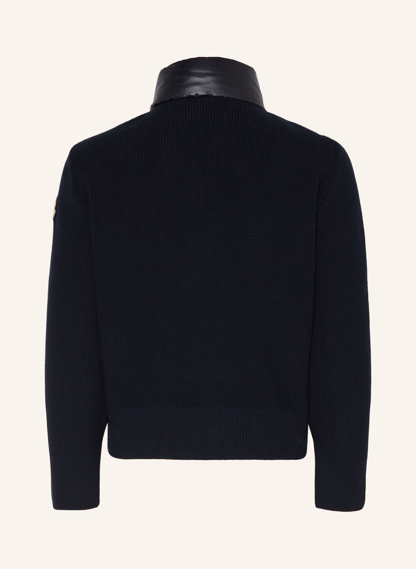 MONCLER enfant Daunenjacke im Materialmix: DUNKELBLAU