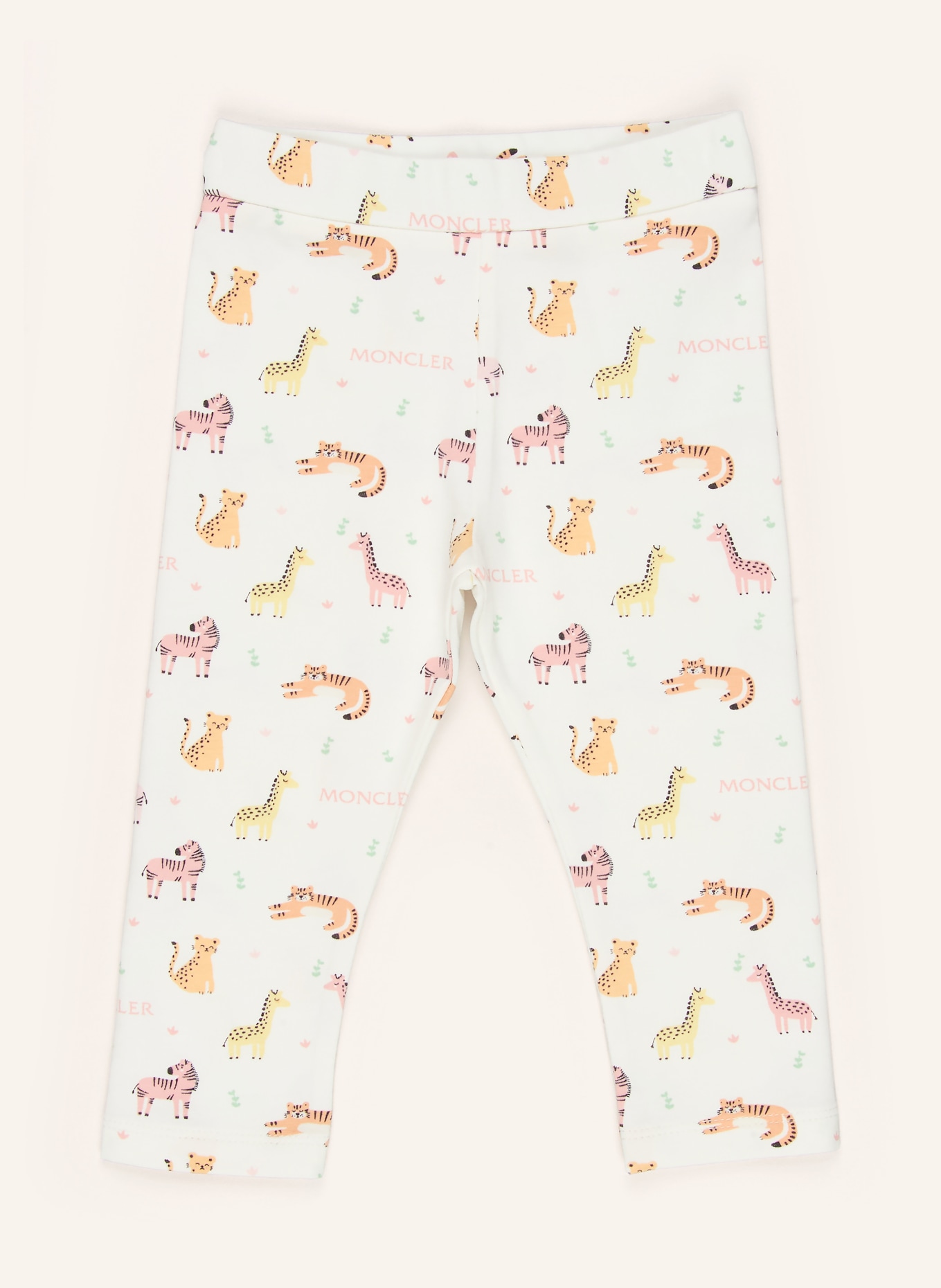 MONCLER enfant Zestaw: koszulka i legginsy: BIAŁY / RÓŻOWY / ŻÓŁTY