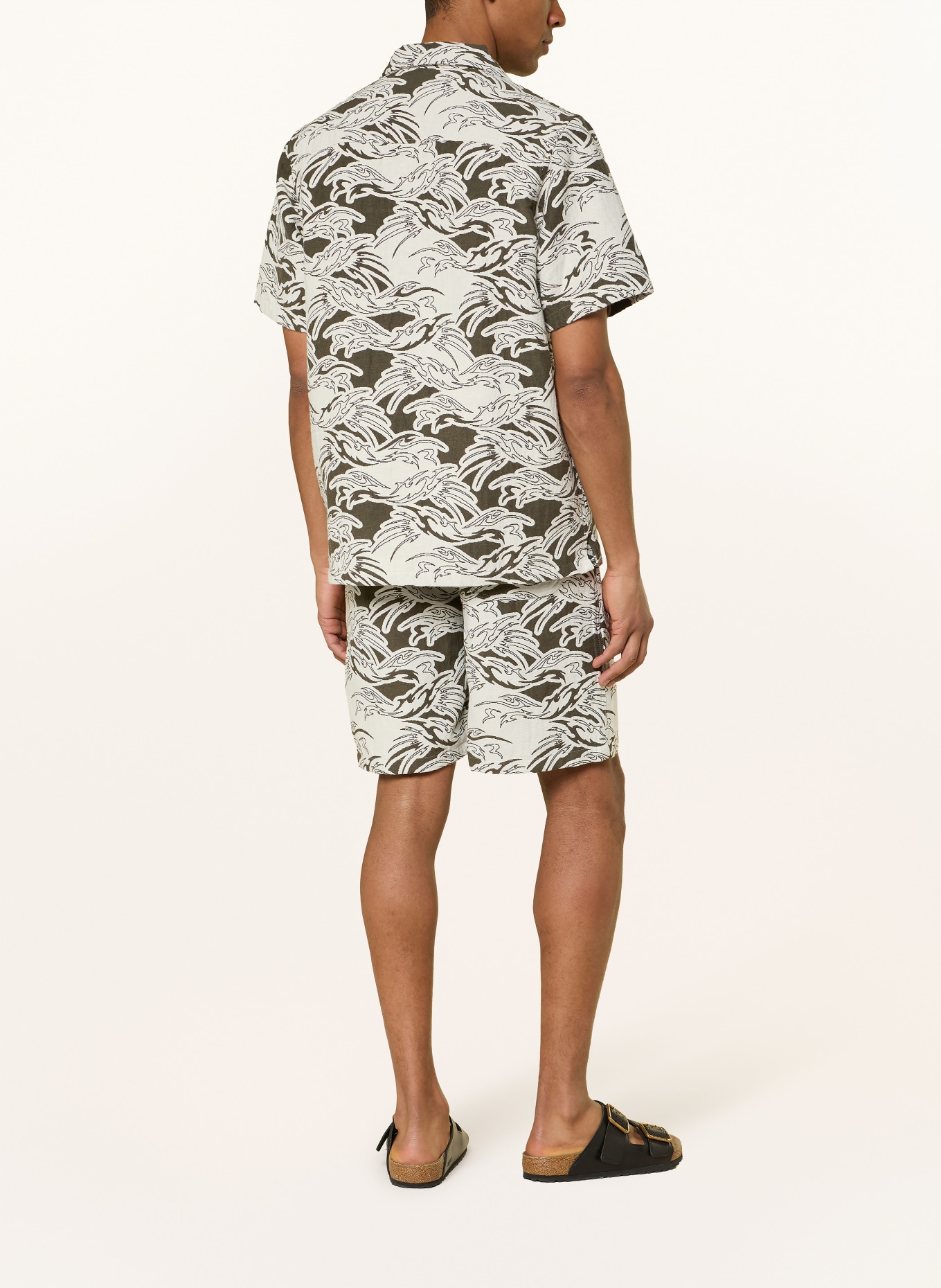 OAS Shorts ROUGE NICOLA: CREME / OLIV